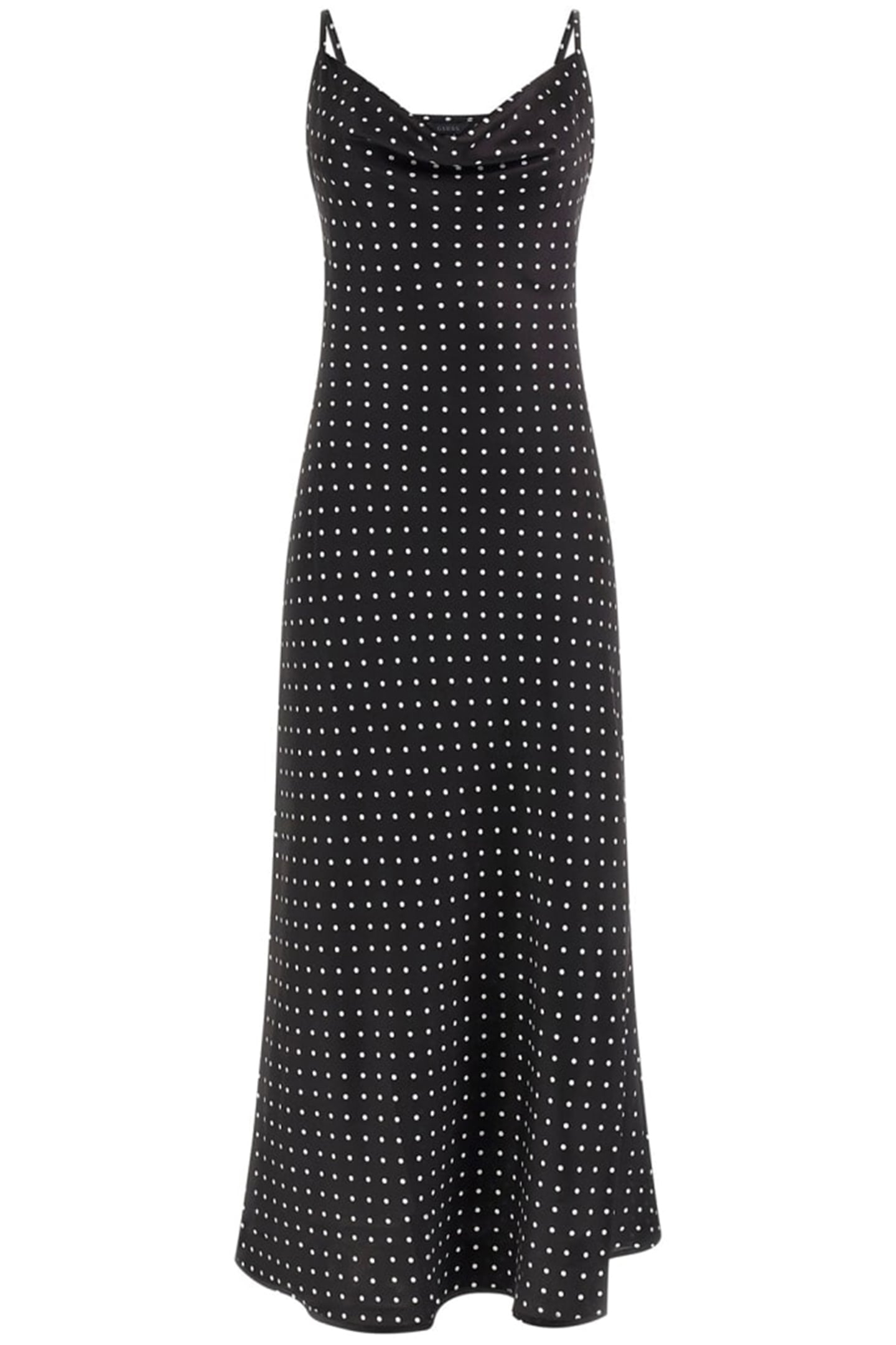 GUESS ECO AKILINA DRESS BLACK ON WHITE POIS 3