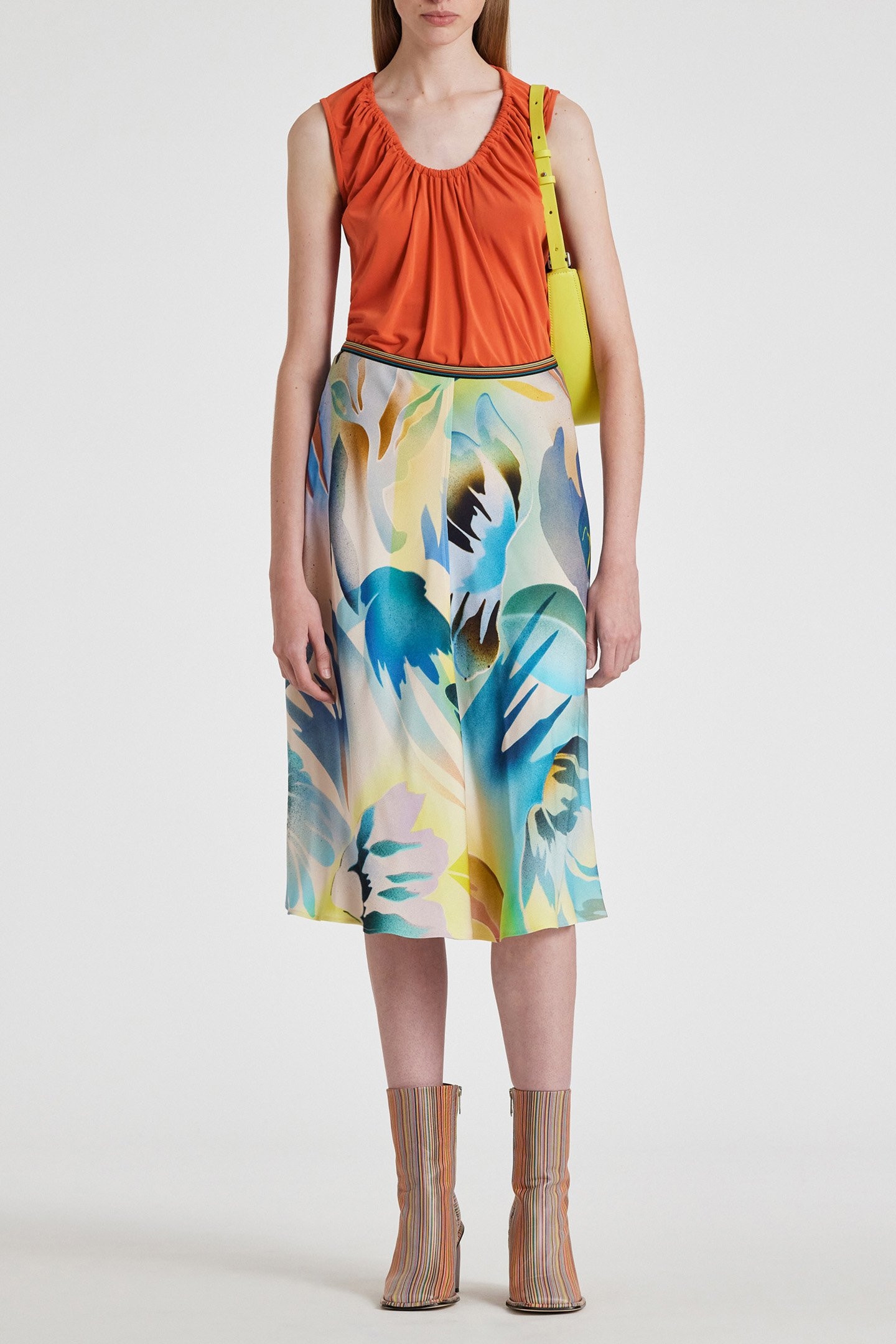 WOMENS SKIRT LIME GREEN 3