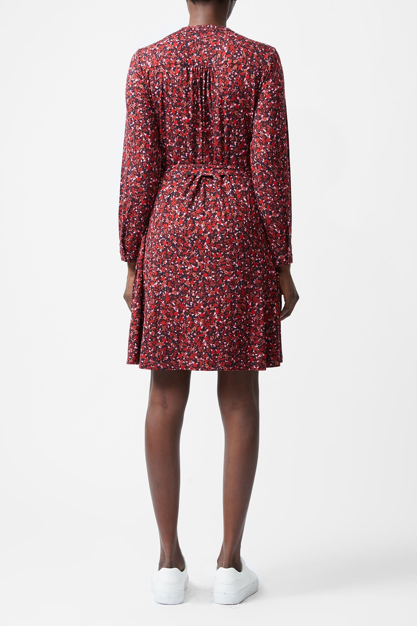 CLARA HENLEY SHIRT DRESS M BLACKOUT MULTI 2