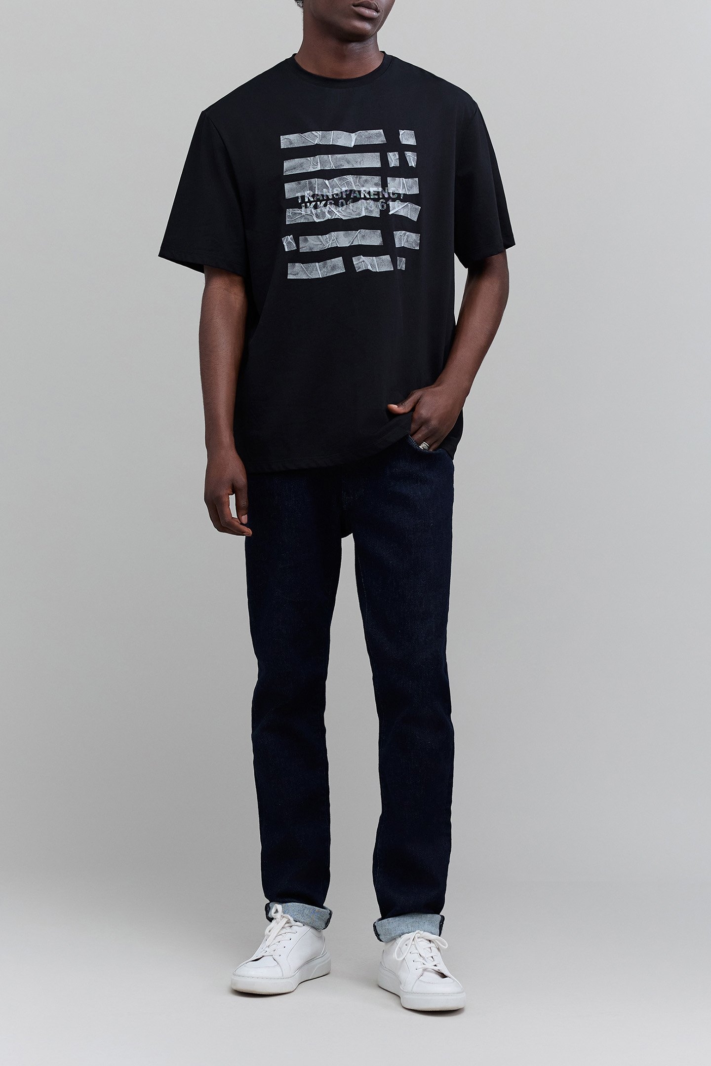 BLACK DRY FAST SCOTCH EFFECT T-SHIRT 3