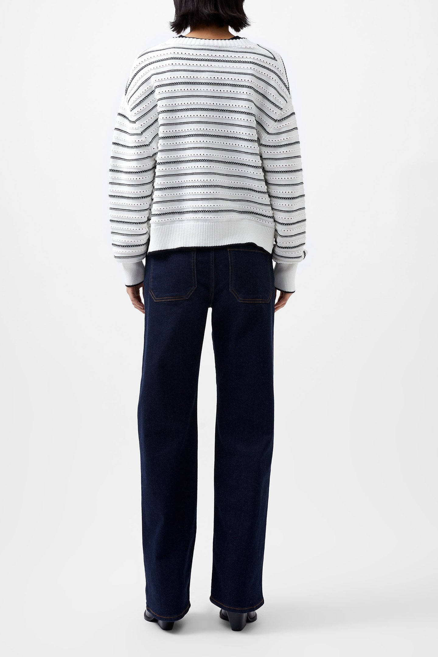 OSKIE L/S CARDIGAN WINTER WHITE/MOONLES 3