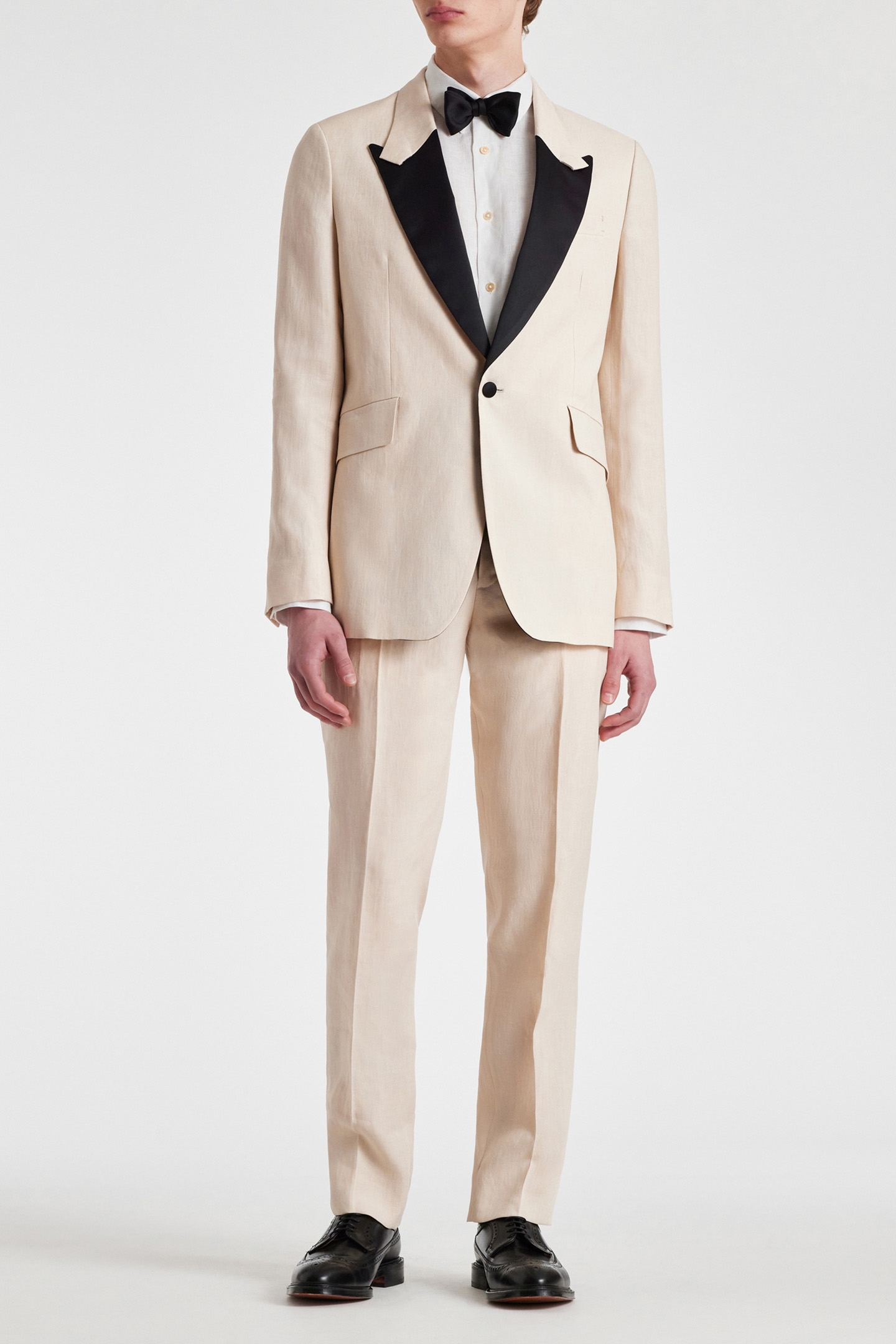 MENS 1 BUTTON JACKET MAYONNAISE 3