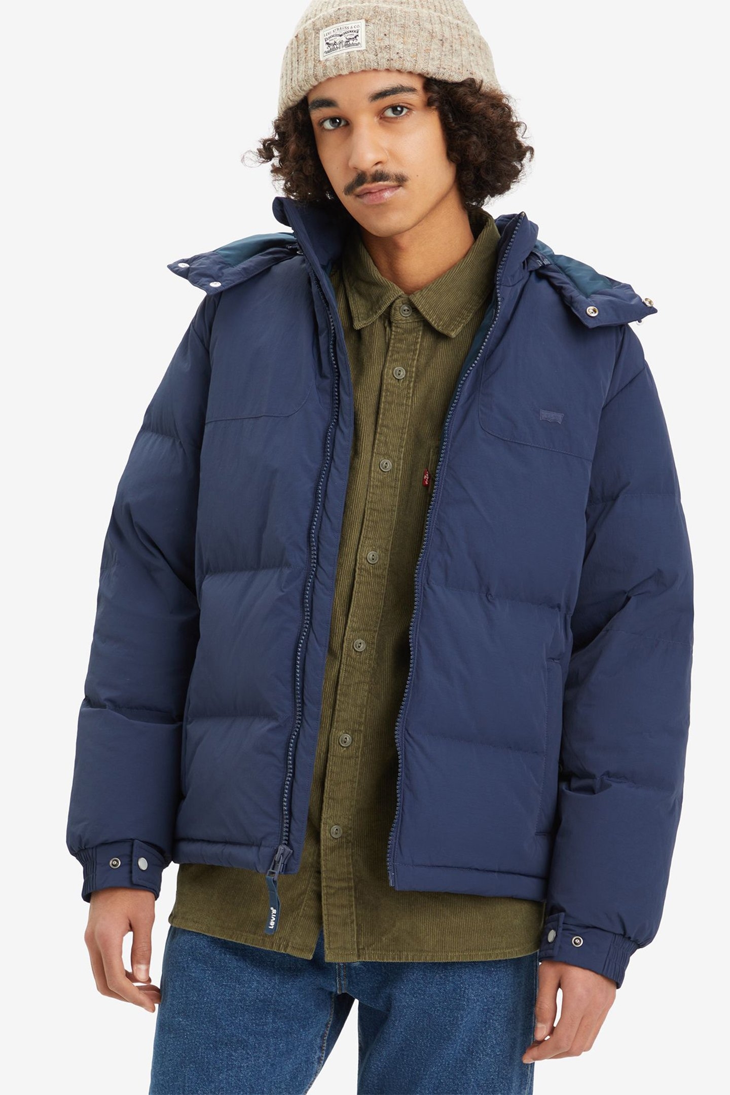 RICKRIDGE SHORT PUFFER COAT IN NAVY 5