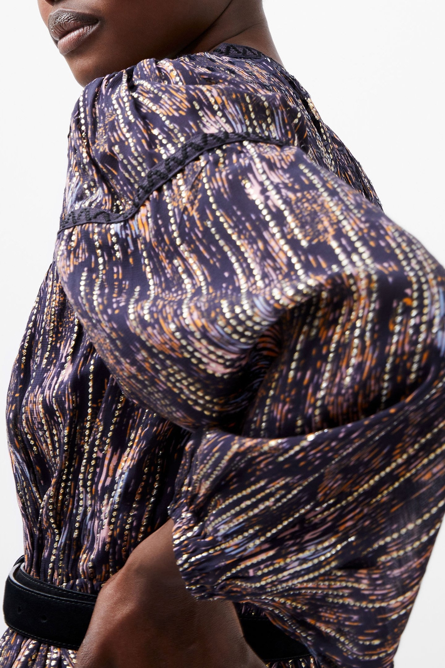 CARISSA LUREX JACQUARD MIX DRS MARINE 4