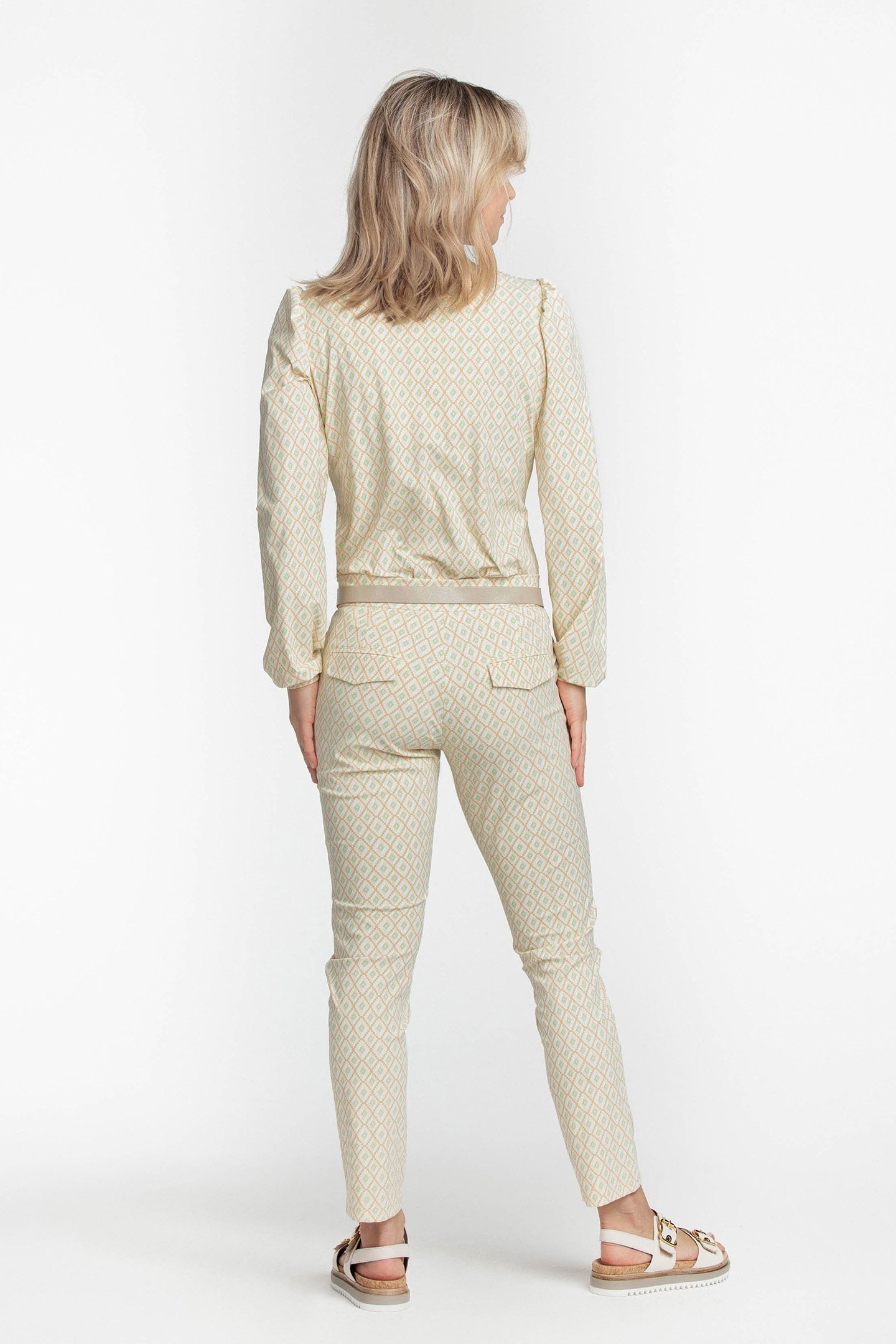 TROUSERS TRAVEL GEOMETRIC NEUTRALS PRINT NEUTRALS 2