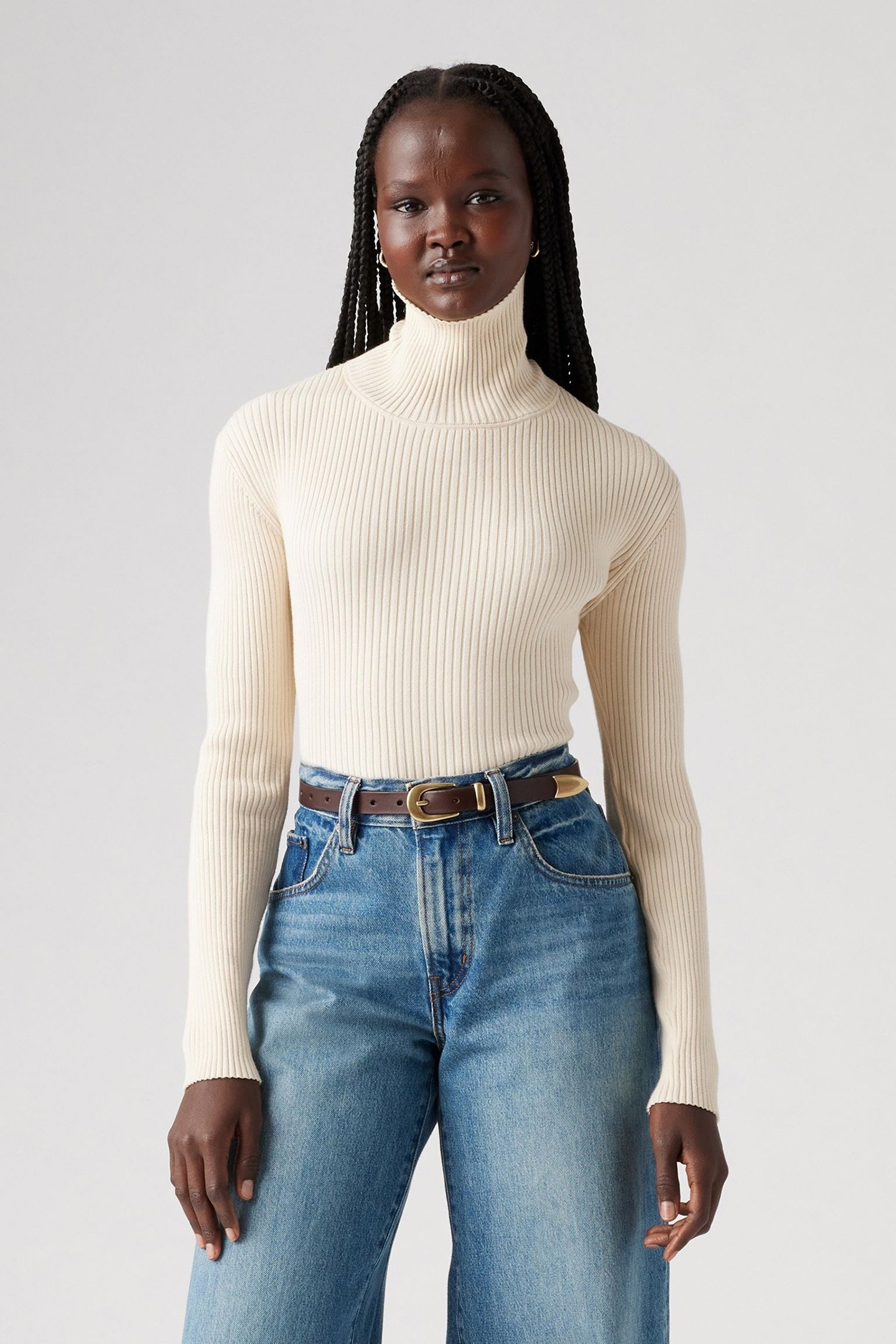 TULIP TURTLENECK WHITE SWAN 1