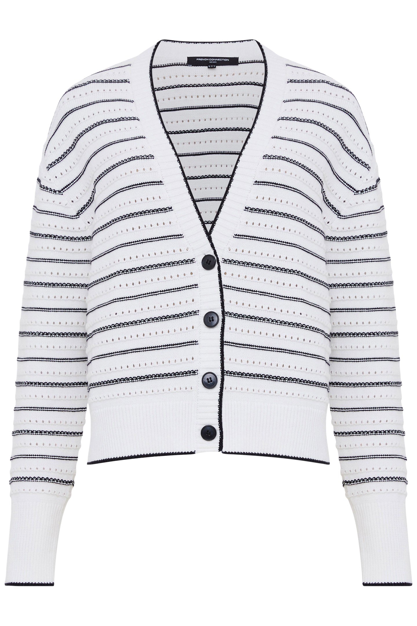 OSKIE L/S CARDIGAN WINTER WHITE/MOONLES 4