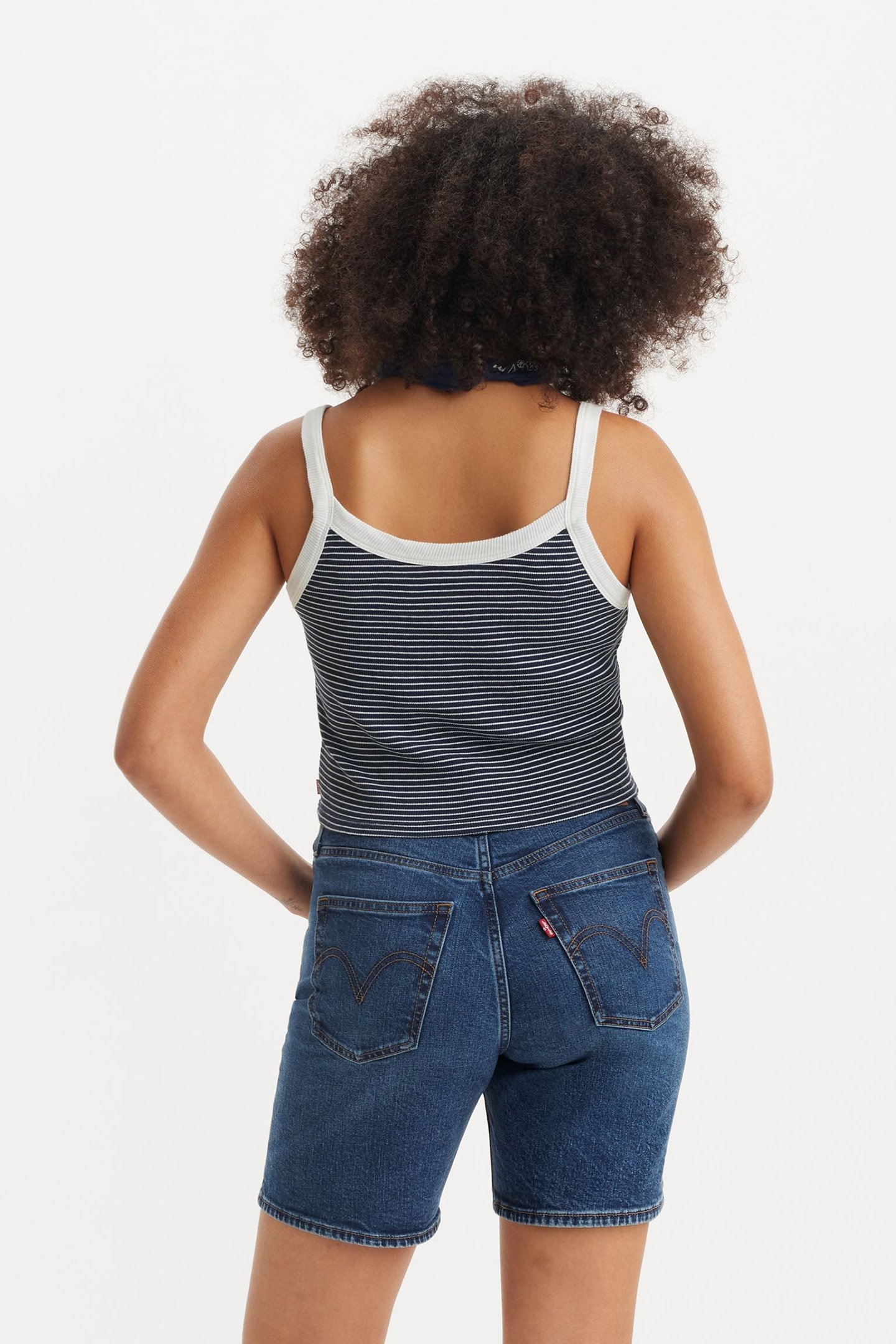 ESSENTIAL SPORTY RIB TNK ANNALISE STRIPE 2