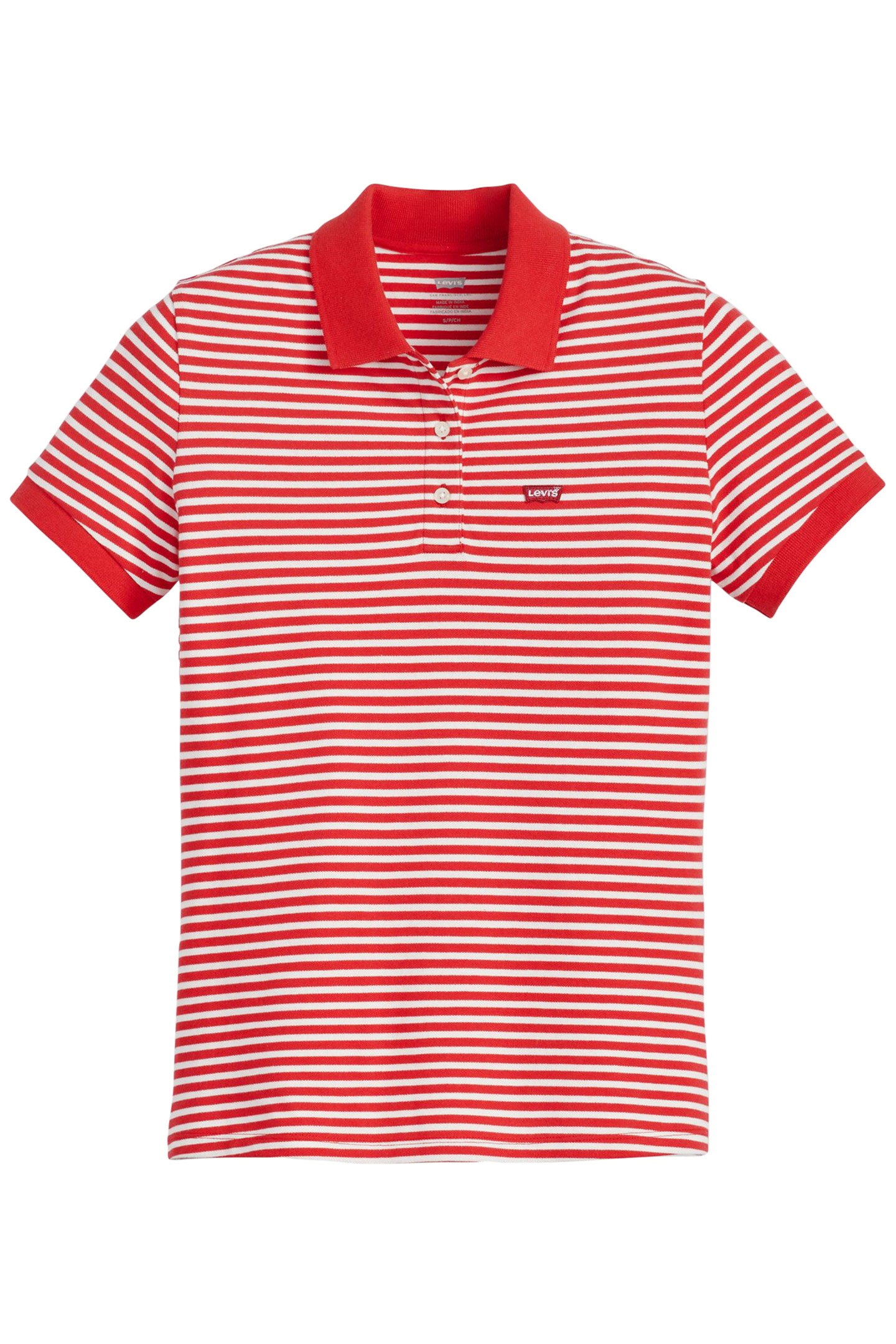 LEVIS HM POLO MARIGOLD STRIPE MARS RED 3