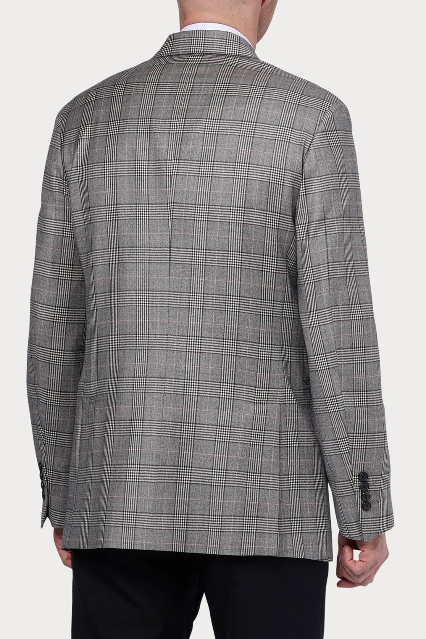 GENTS DB JACKET BLACK MELANGE 2