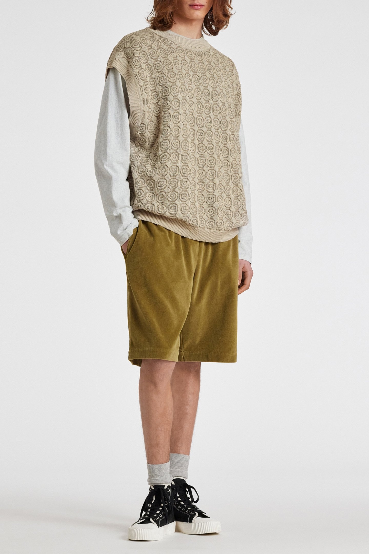 MENS ECRU VEST OFF WHITE 3