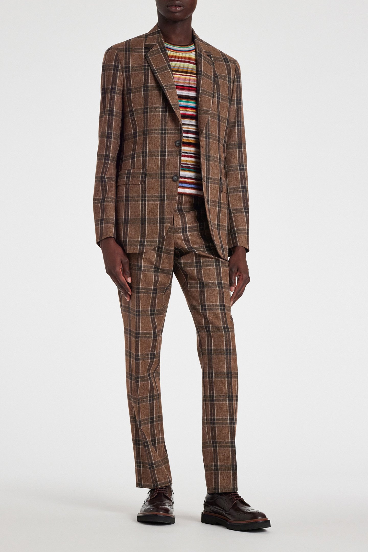 MENS 2 BUTTON JACKET TAN 3