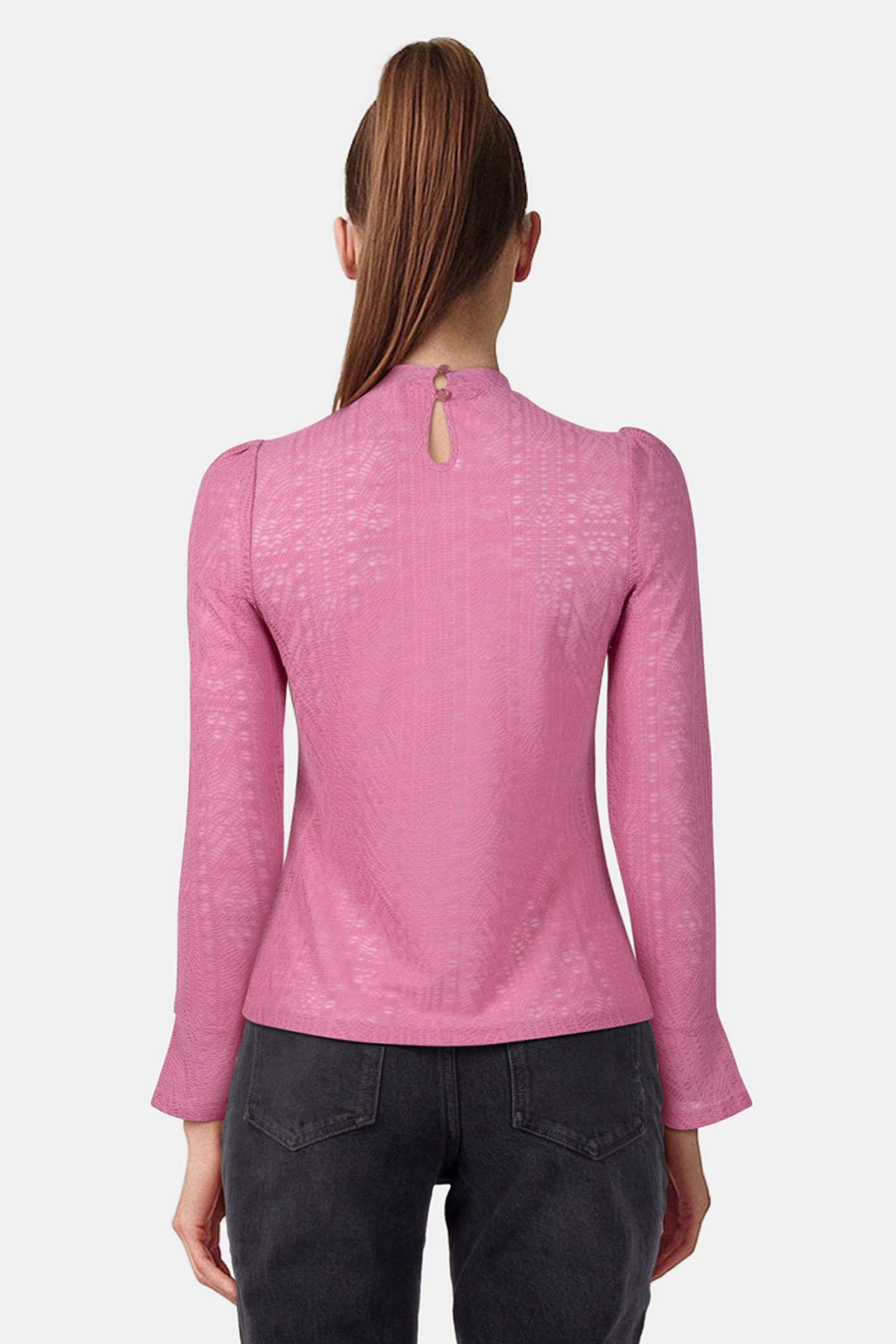 TOP TROMPET SLEEVE ROSE 2