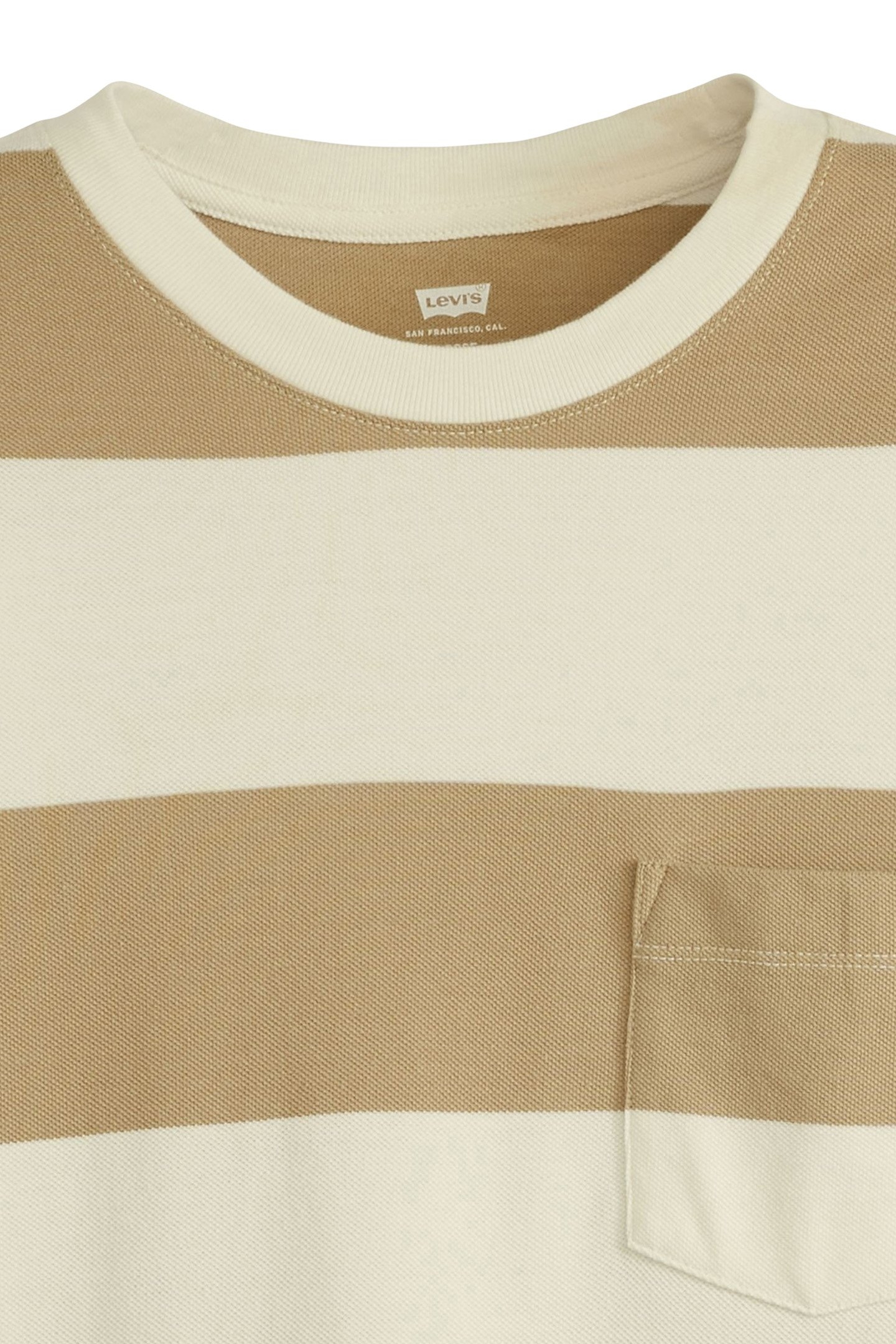 HALF SLEEVE PIQUE TEE RIGBY STRIPE CHINO 6