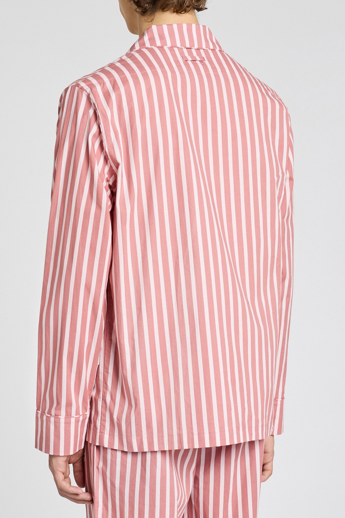 UNISEX PJ TOP L/SLV BRICK RED 2