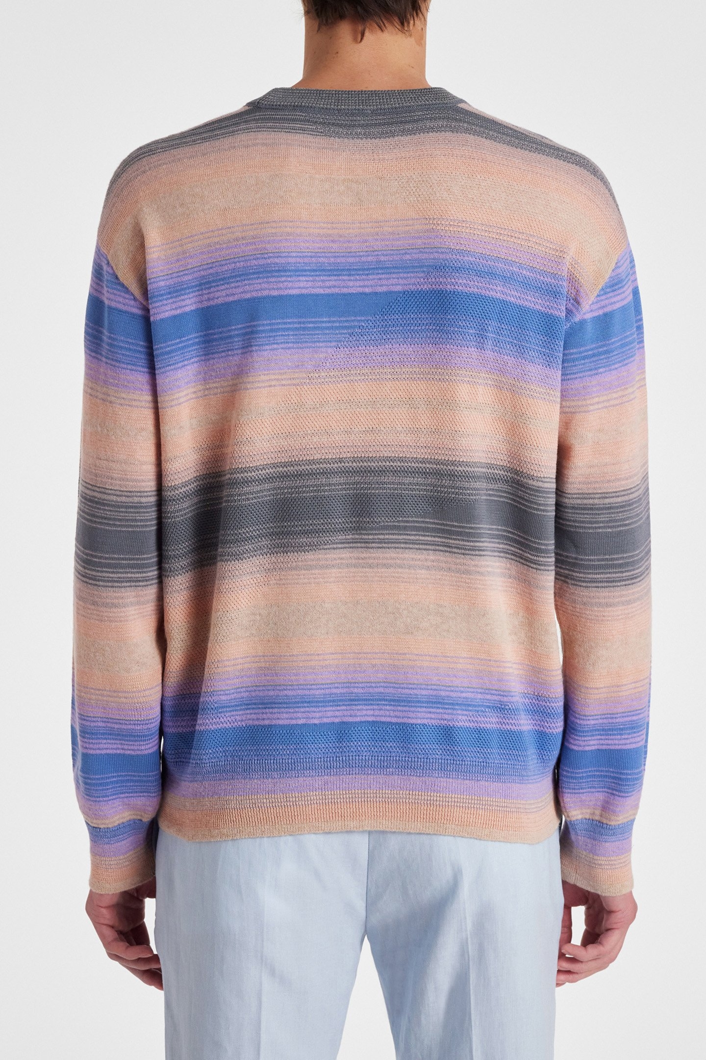 MENS SWEATER CREW NECK BLUE 2