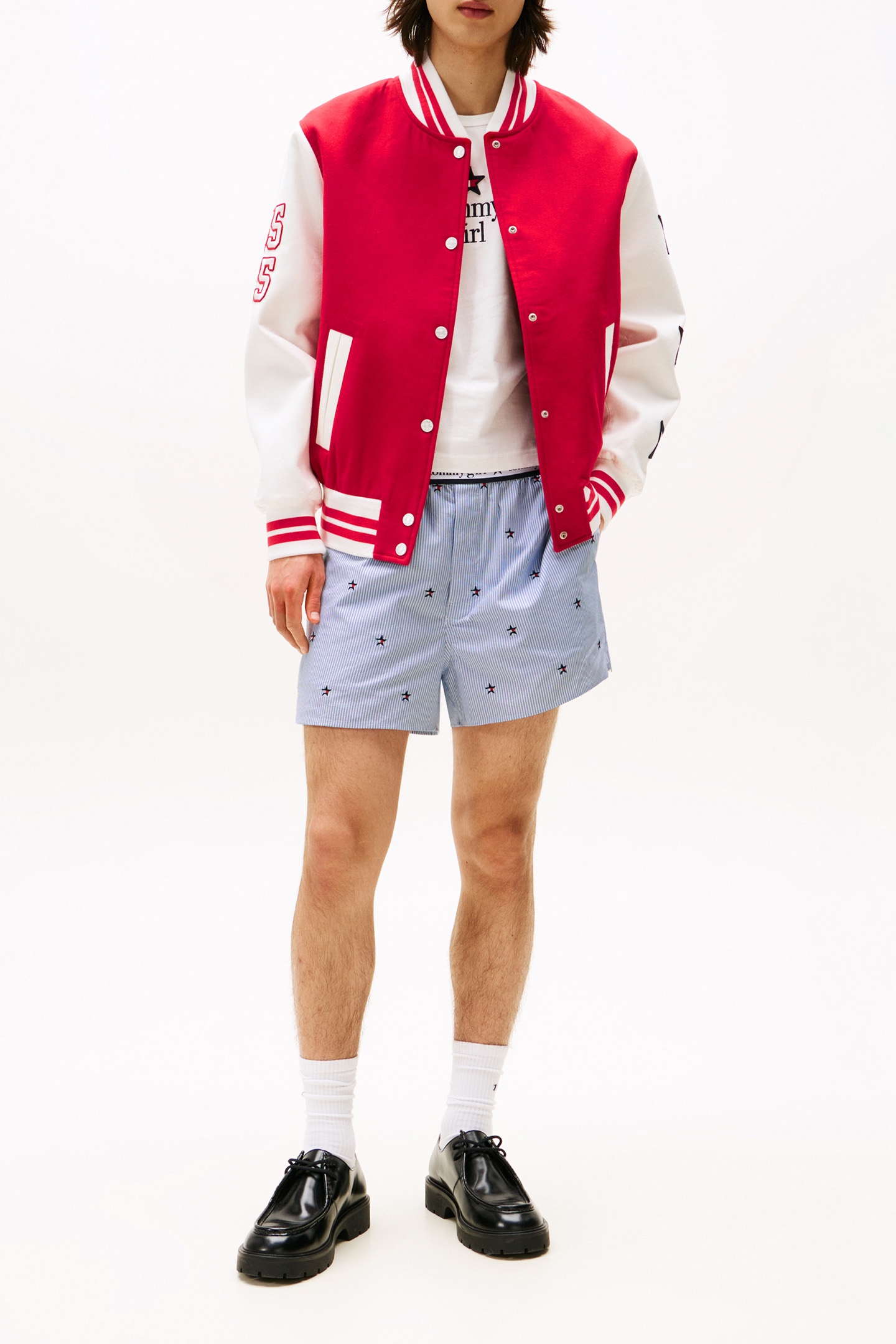 TOMMY GIRL EMBROIDERED SHORT NORMAL FIT SHORTS BLUE 2