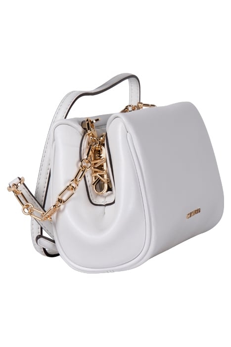 MEDIUM TOP ZIP CROSSBODY BAG IN WHITE 4