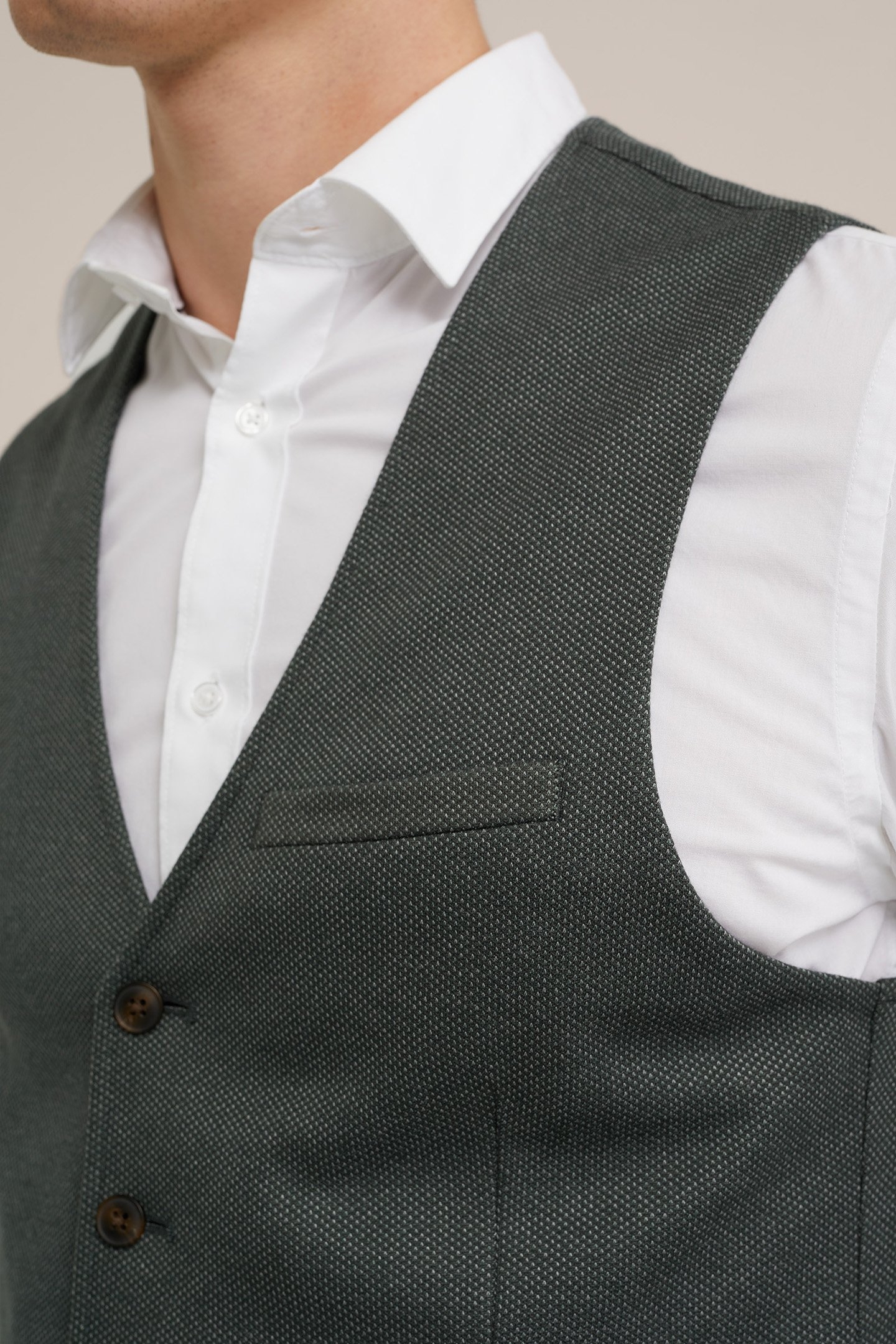 WAISTCOAT GREYISH GREEN 5