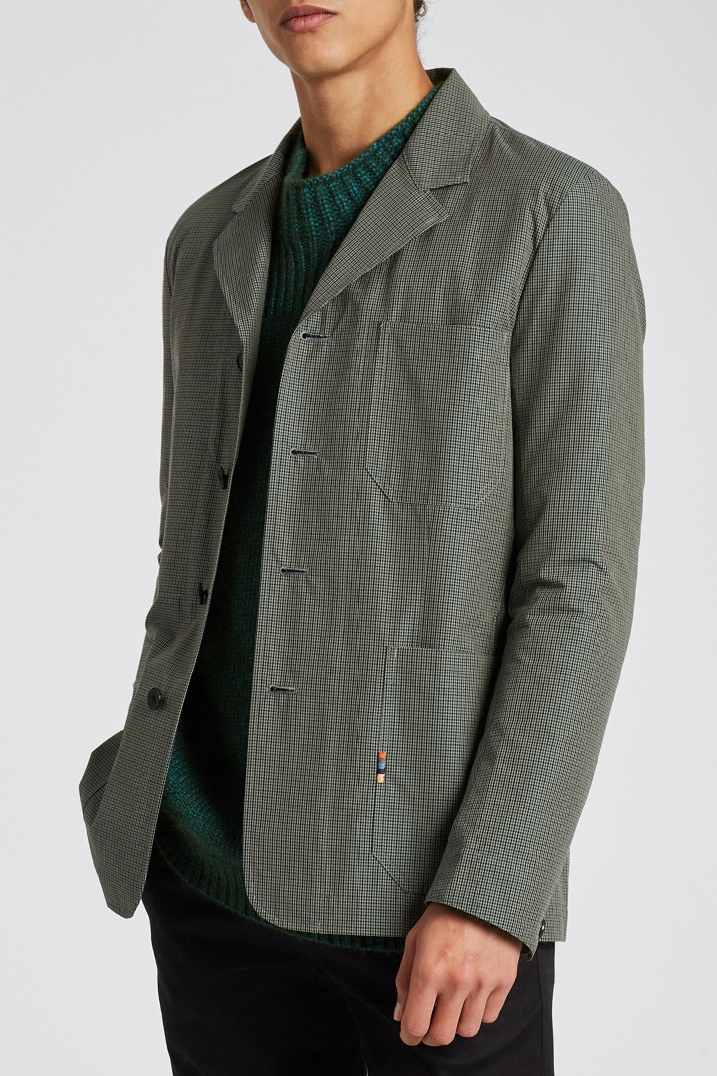 GENTS 4BTN JACKET GREEN 1