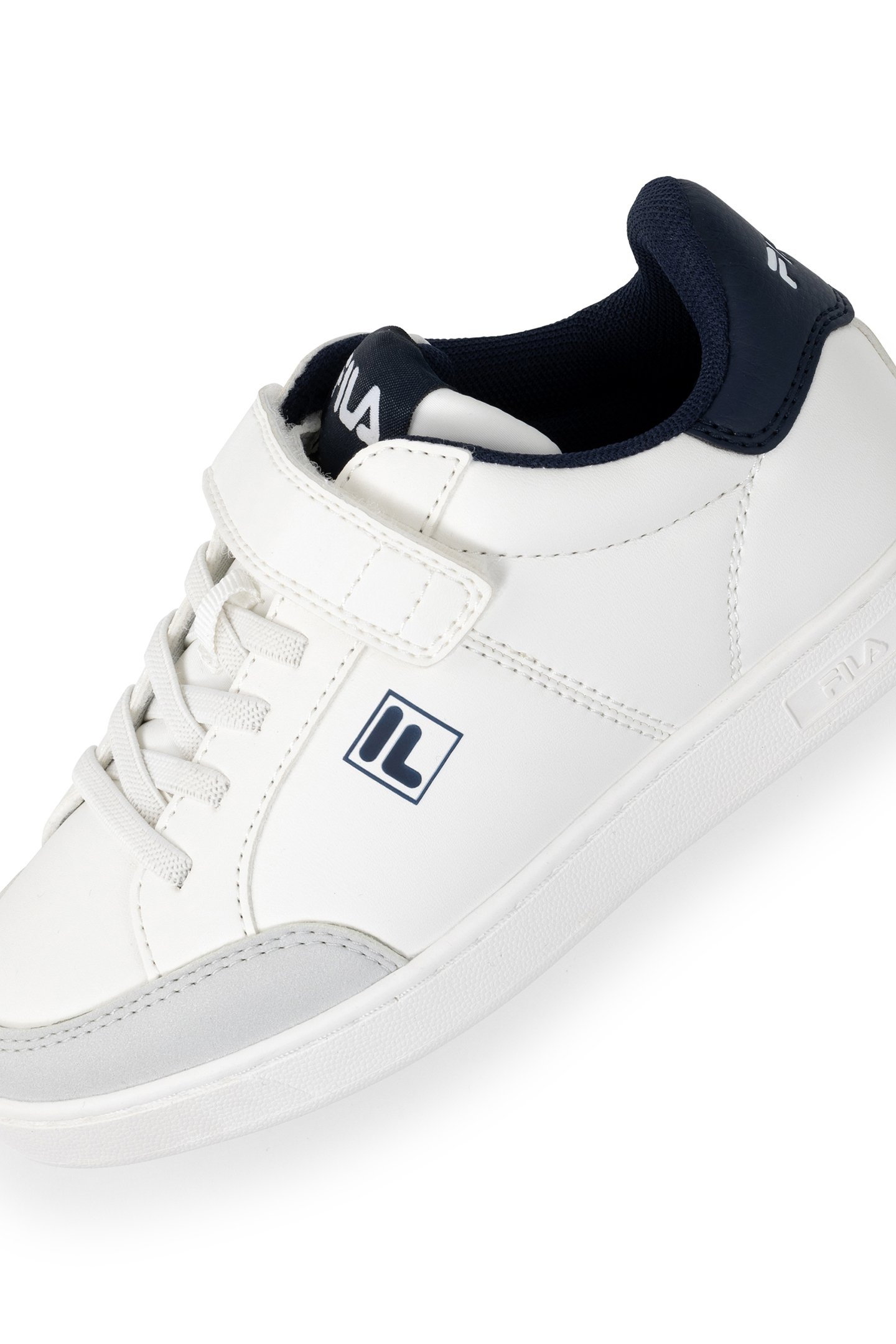 BOYS COURTBAY VELCRO KIDS WHITE-FILA NAVY 6