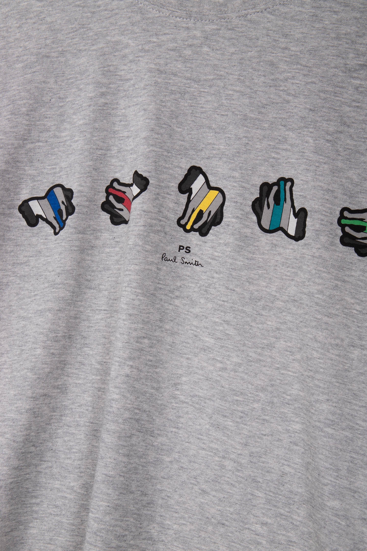 REG FIT TSHIRT ZEBRA REPEAT GREY MELANGE 4