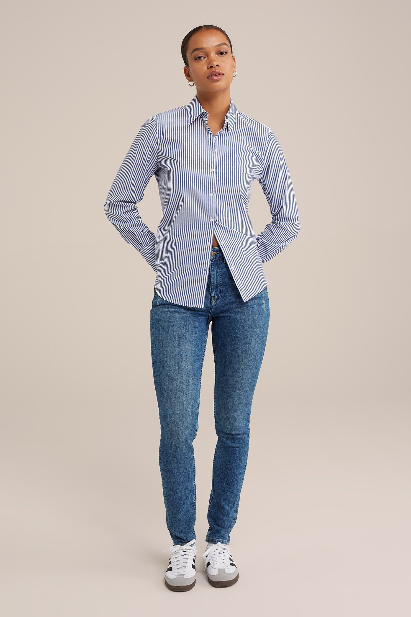 5-POCKET HIGH WAIST DARK BLUE 3