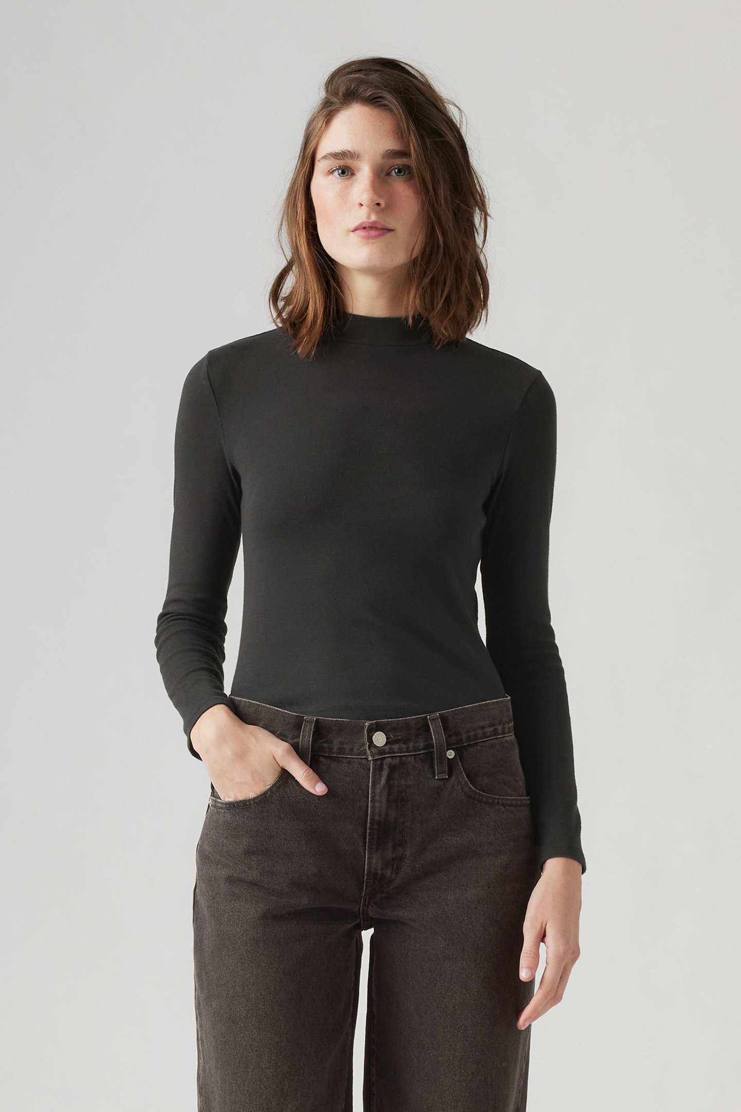 EFFORTLESS LS TEE ANTHRACITE NIGHT 1