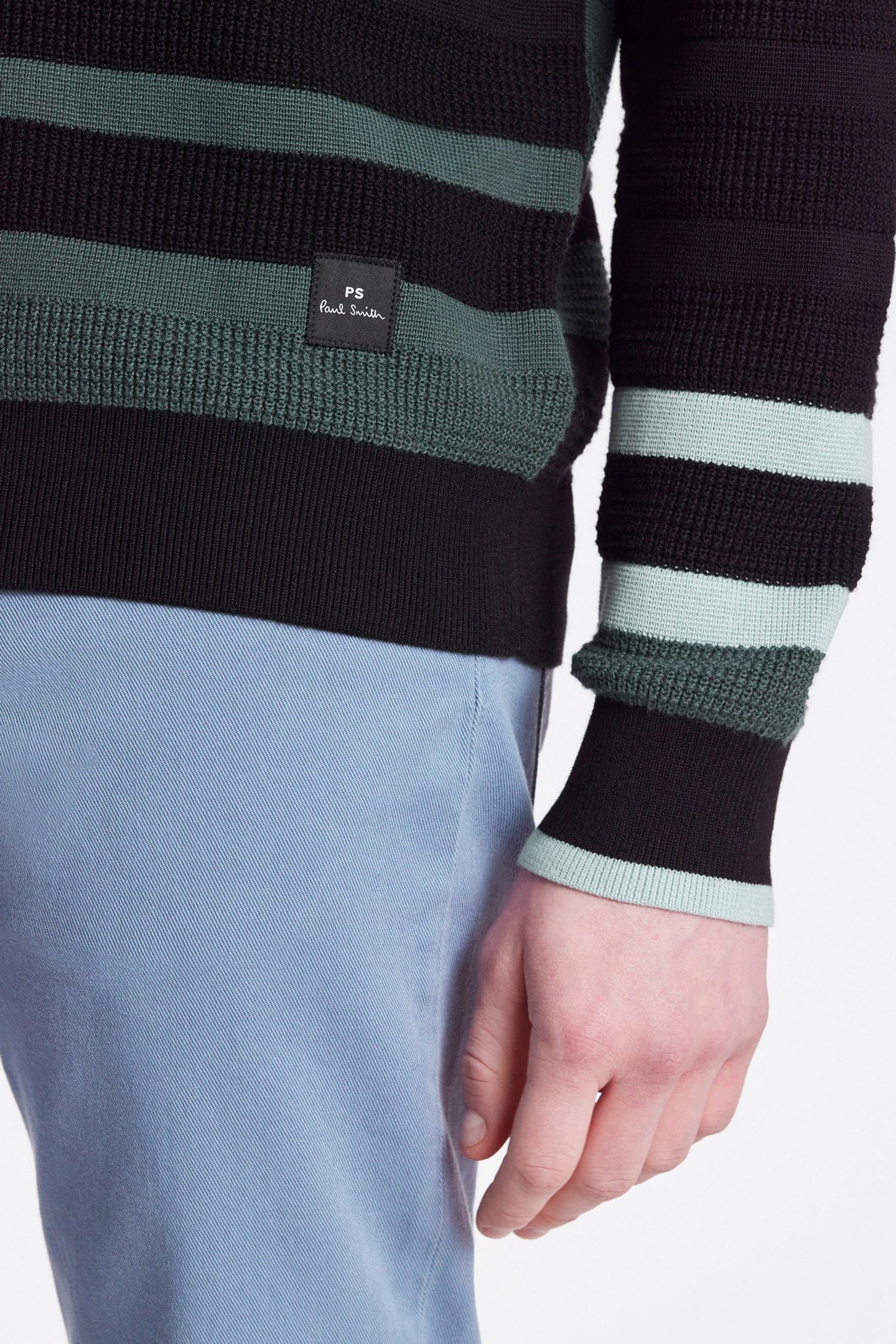 MENS SWEATER CREW NECK BLACK 6