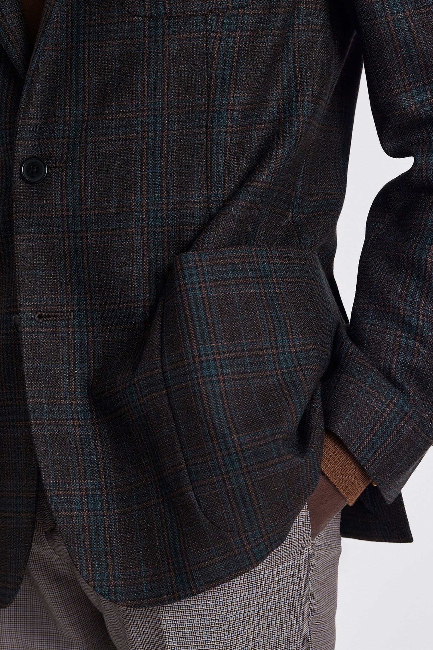 2 BUTTON PATCH POCKET JACKET BROWN 5