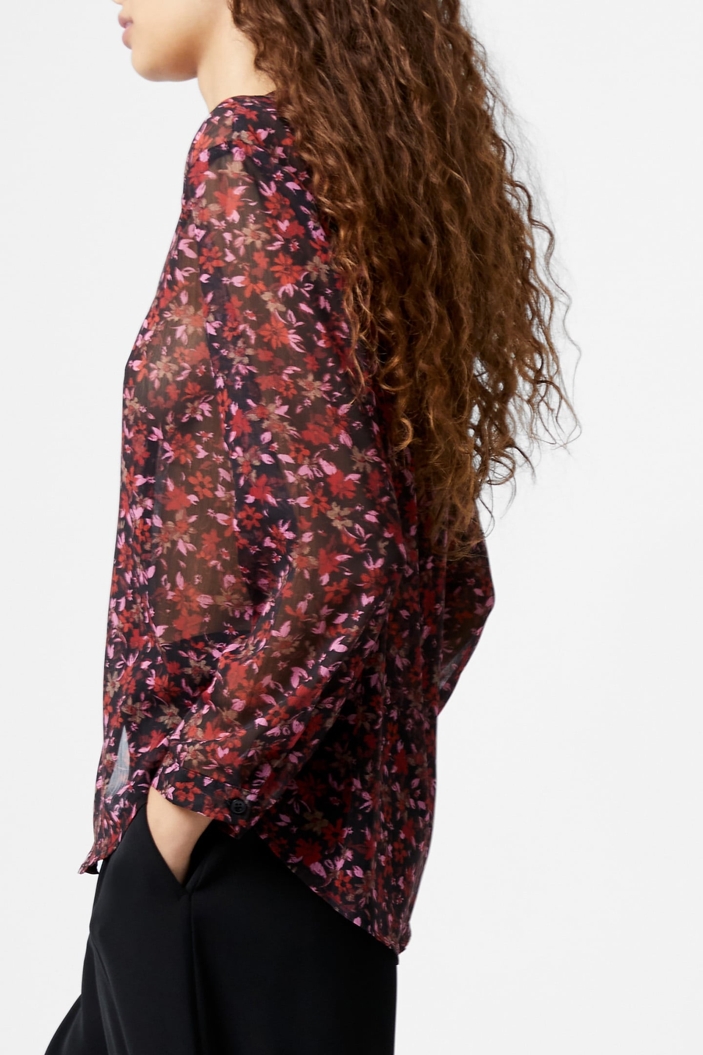 CLARA BUTTON THRU TOP BLACK 2