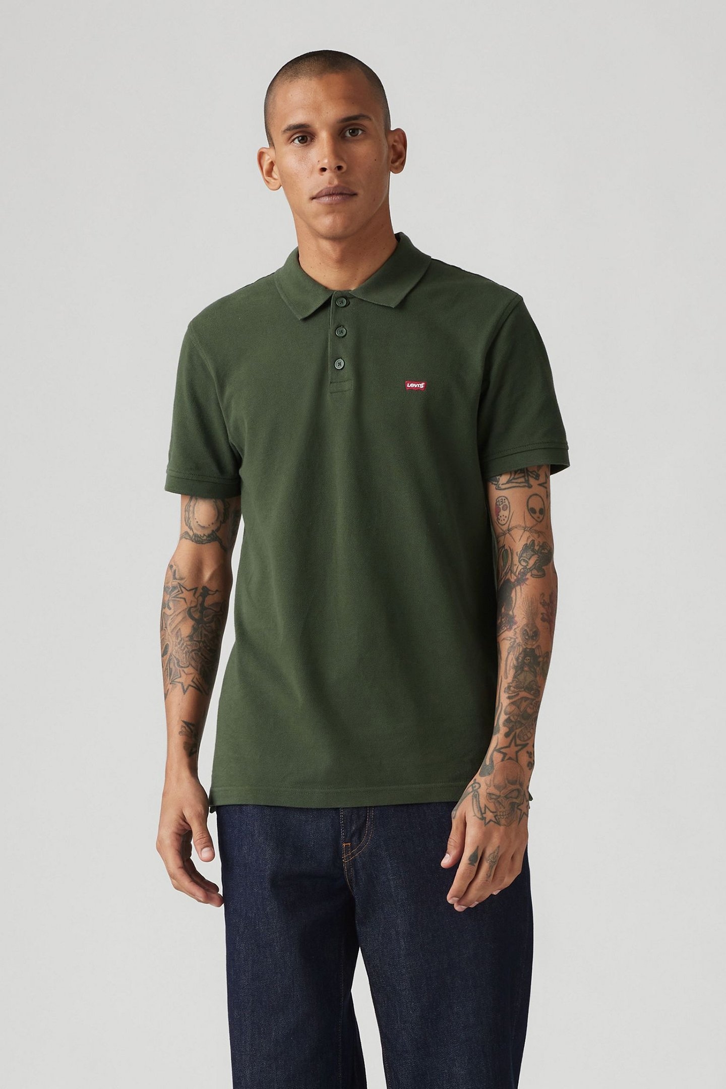 LEVIS HM POLO KOMBU GREEN PIQUE 1