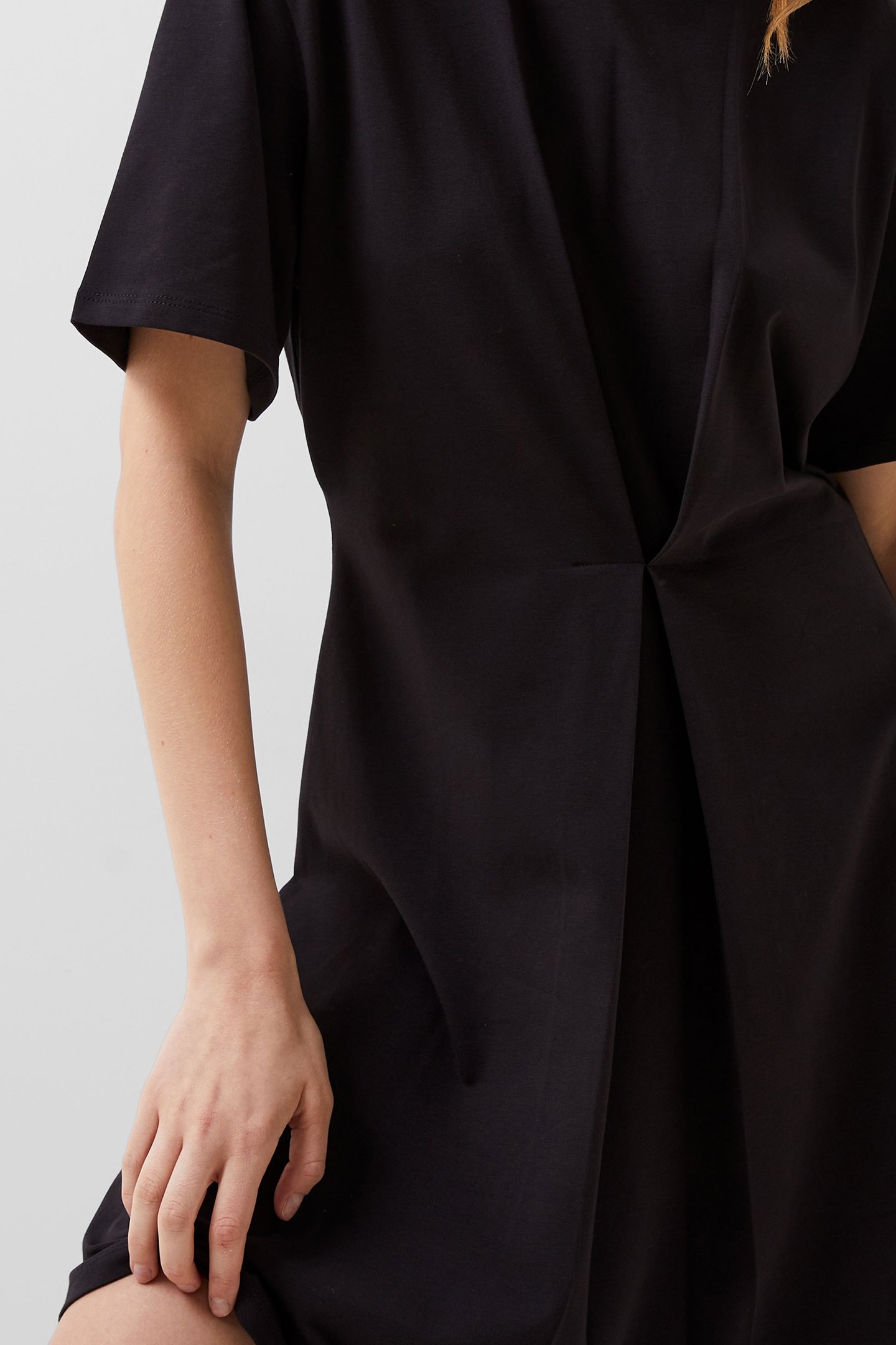 RALLIE COTTON S/S TSHIRT DRESS BLACKOUT 4