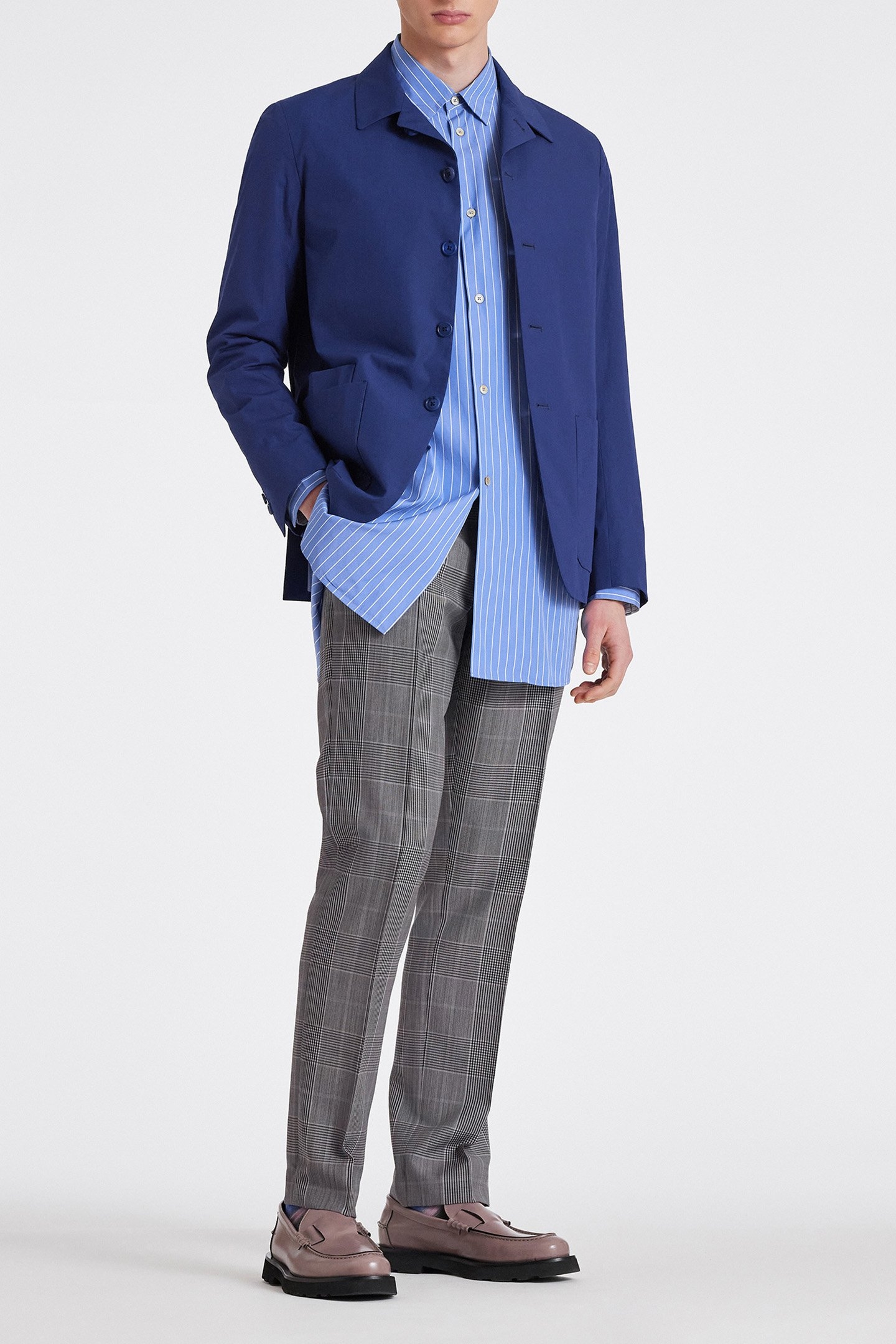 MENS 2BTN JACKET INDIGO 3