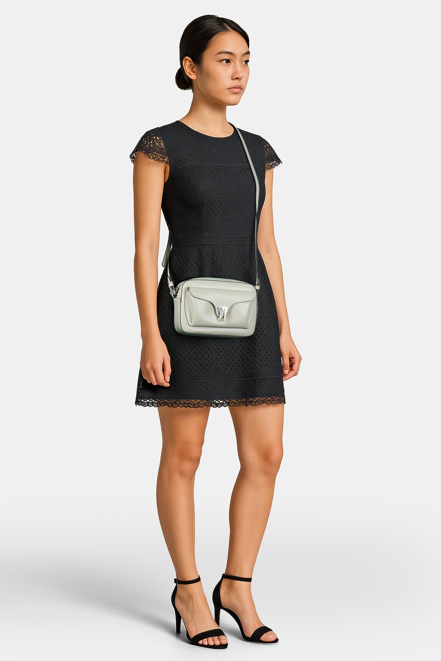 COCCINELLE BEAT COWHIDE CELADON GREEN 1