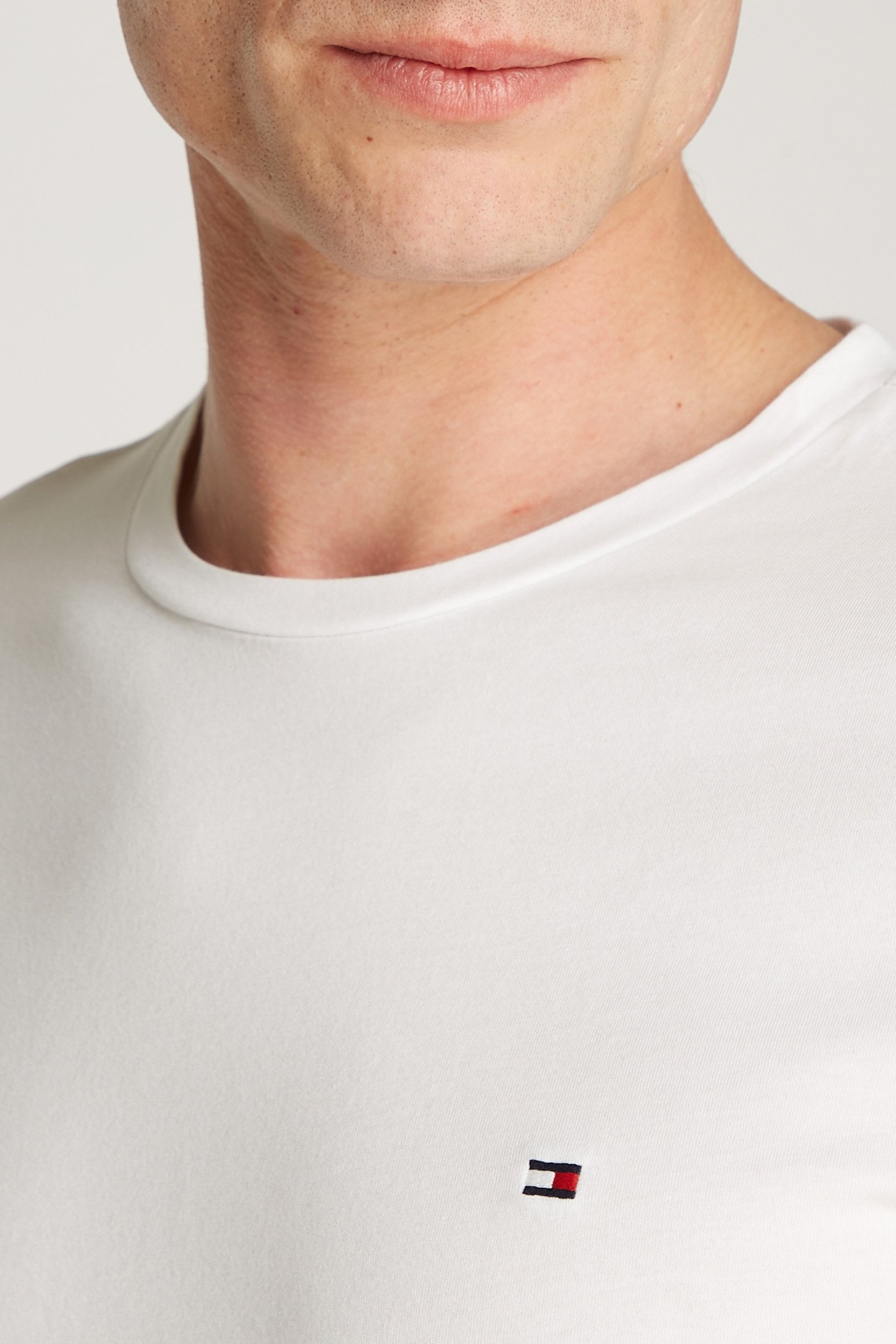 TOMMY LOGO LONG SLEEVE MEDIUM FIT SHIRT WHITE 6