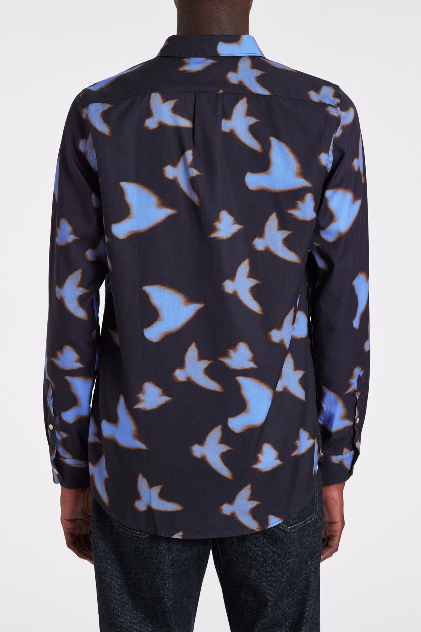 MENS LS REGULAR FIT SHIRT VERY DARK NAVY 2