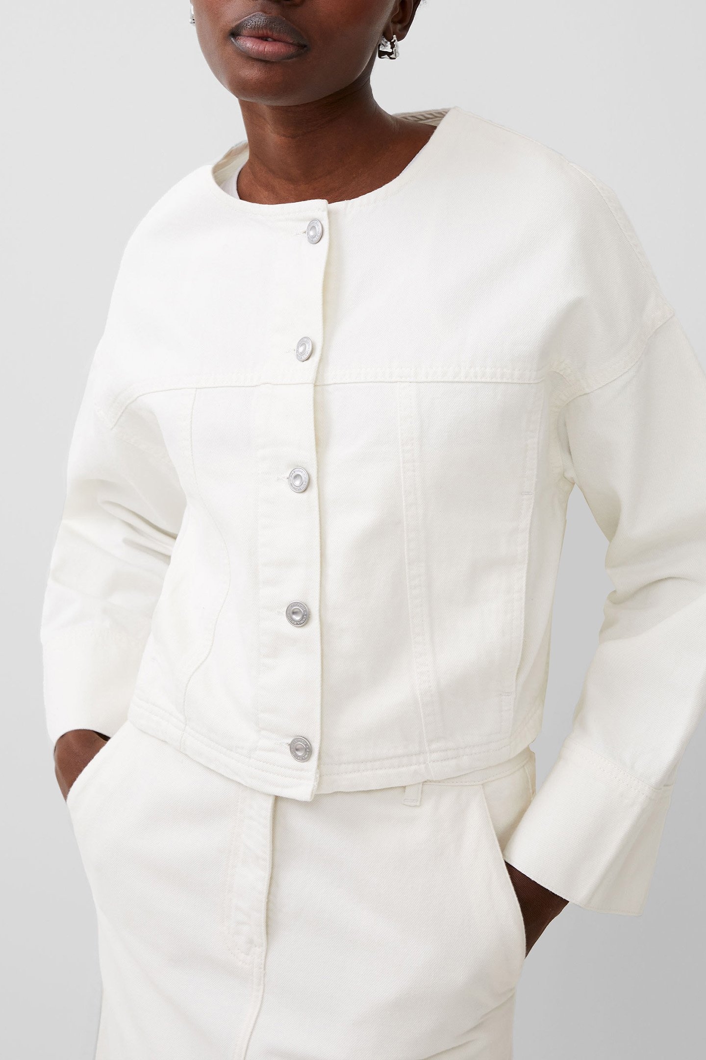 DENVER DENIM WIDE SLEEVE JKT ECRU 1