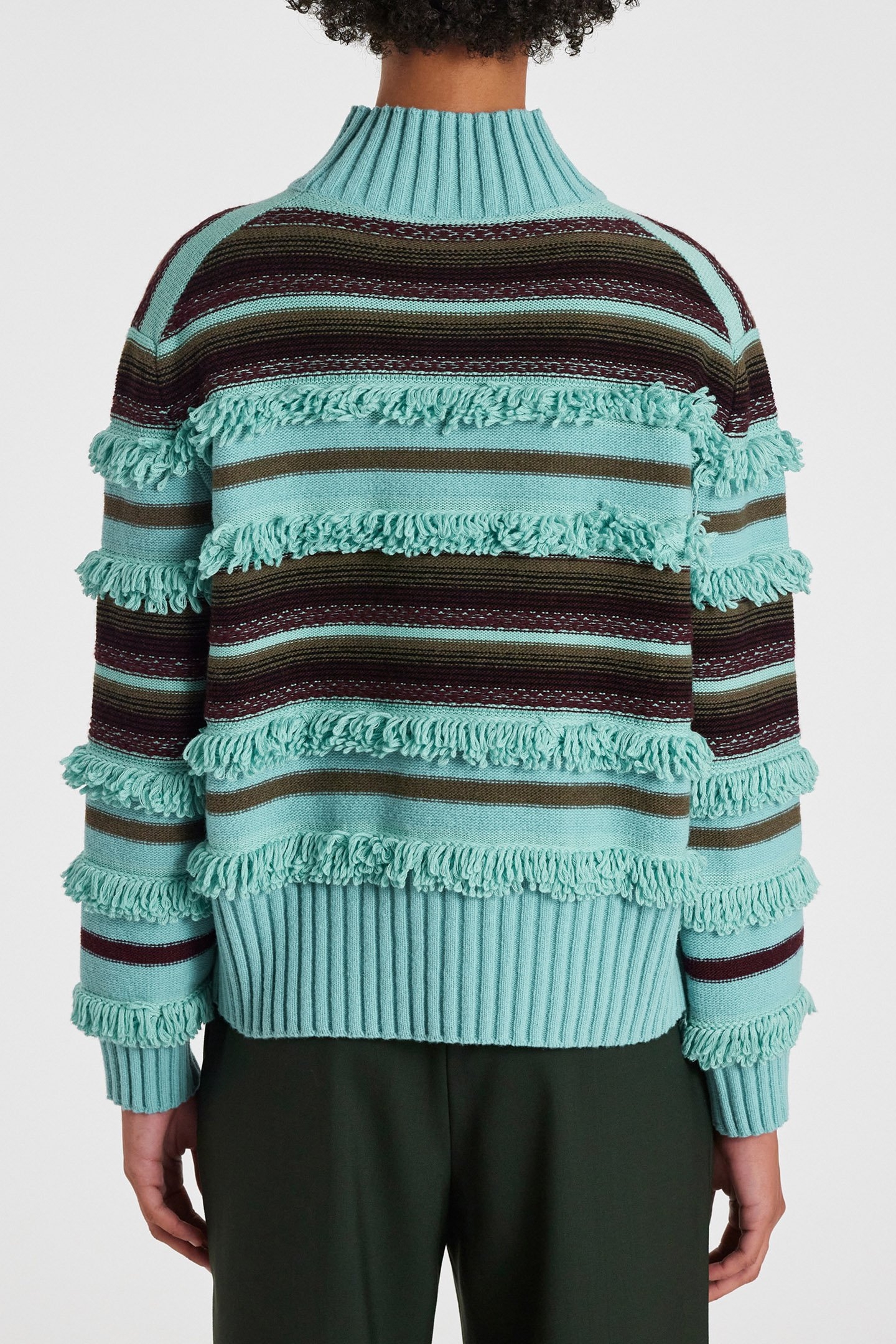 KNITTED SWEATER CREW NECK LIGHT BLUE 2