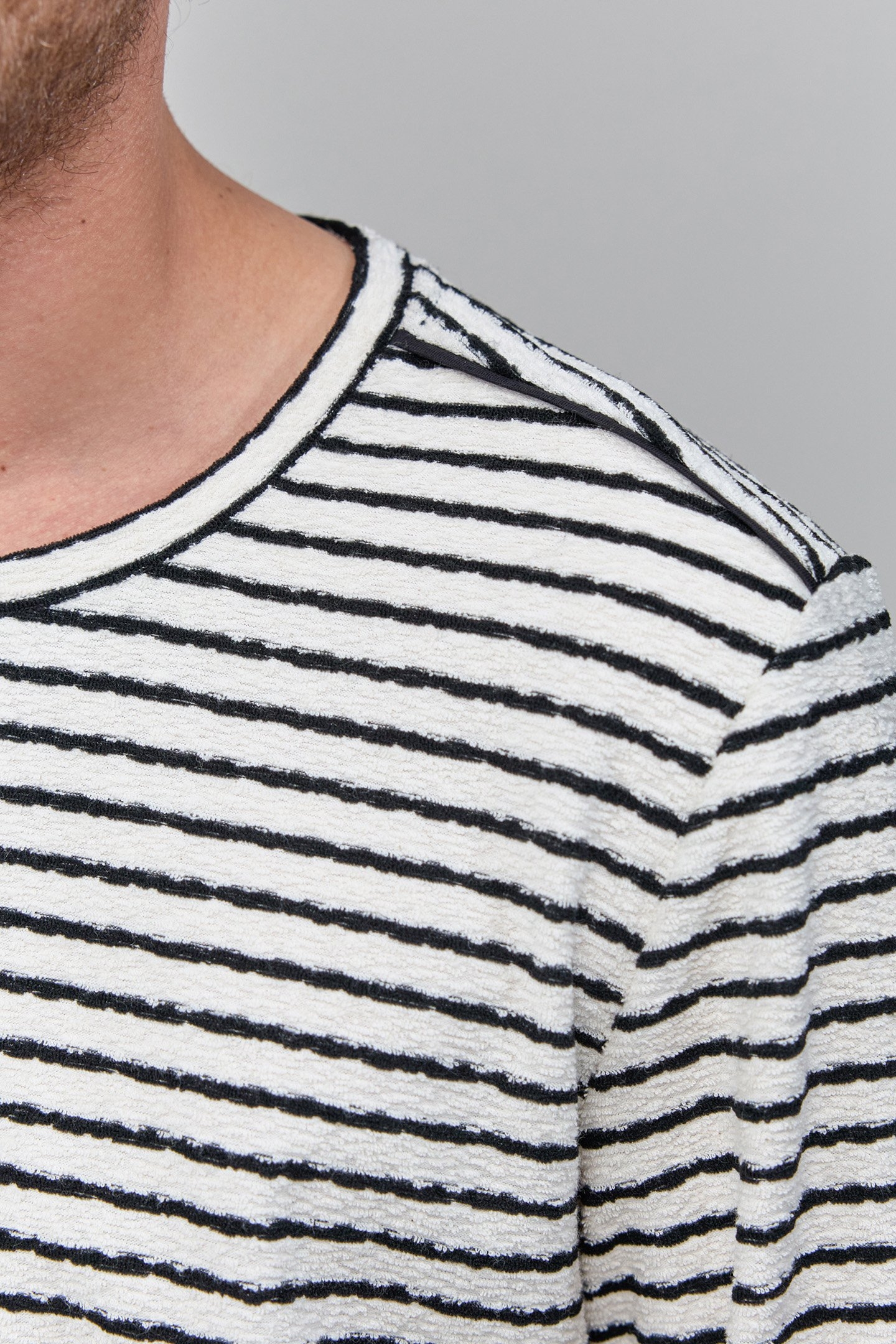 LONG-SLEEVED TERRY CLOTH SAILOR T-SHIRT 6