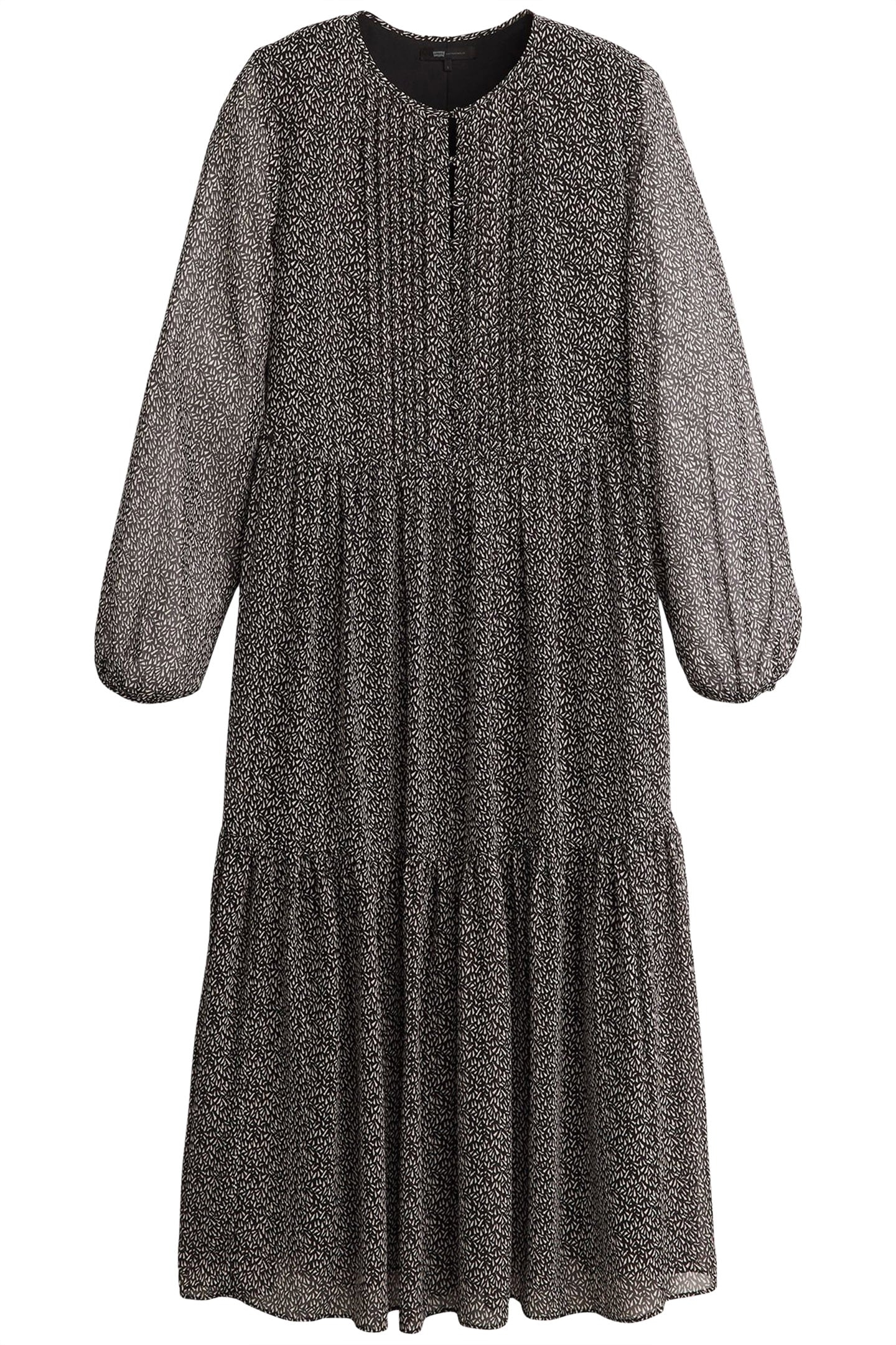 CIELO GEORGETTE DRESS LINO GEO CAVIAR 3