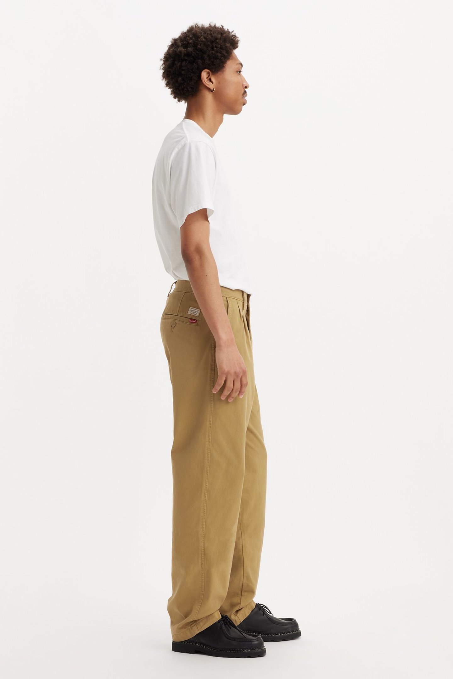 XX CHINO LOOSE STRT PLTD BRITISH KHAKI 4