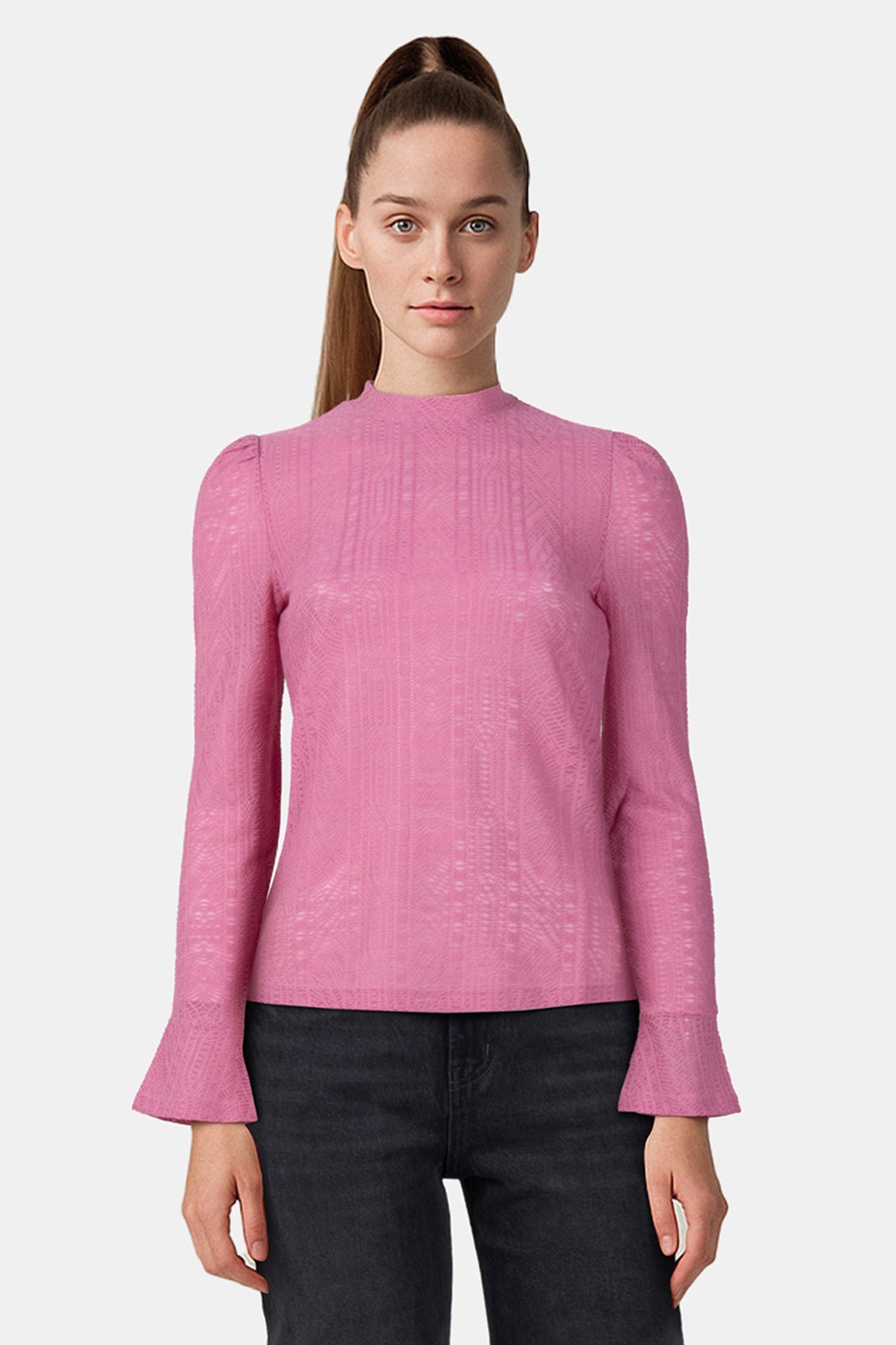 TOP TROMPET SLEEVE ROSE 1