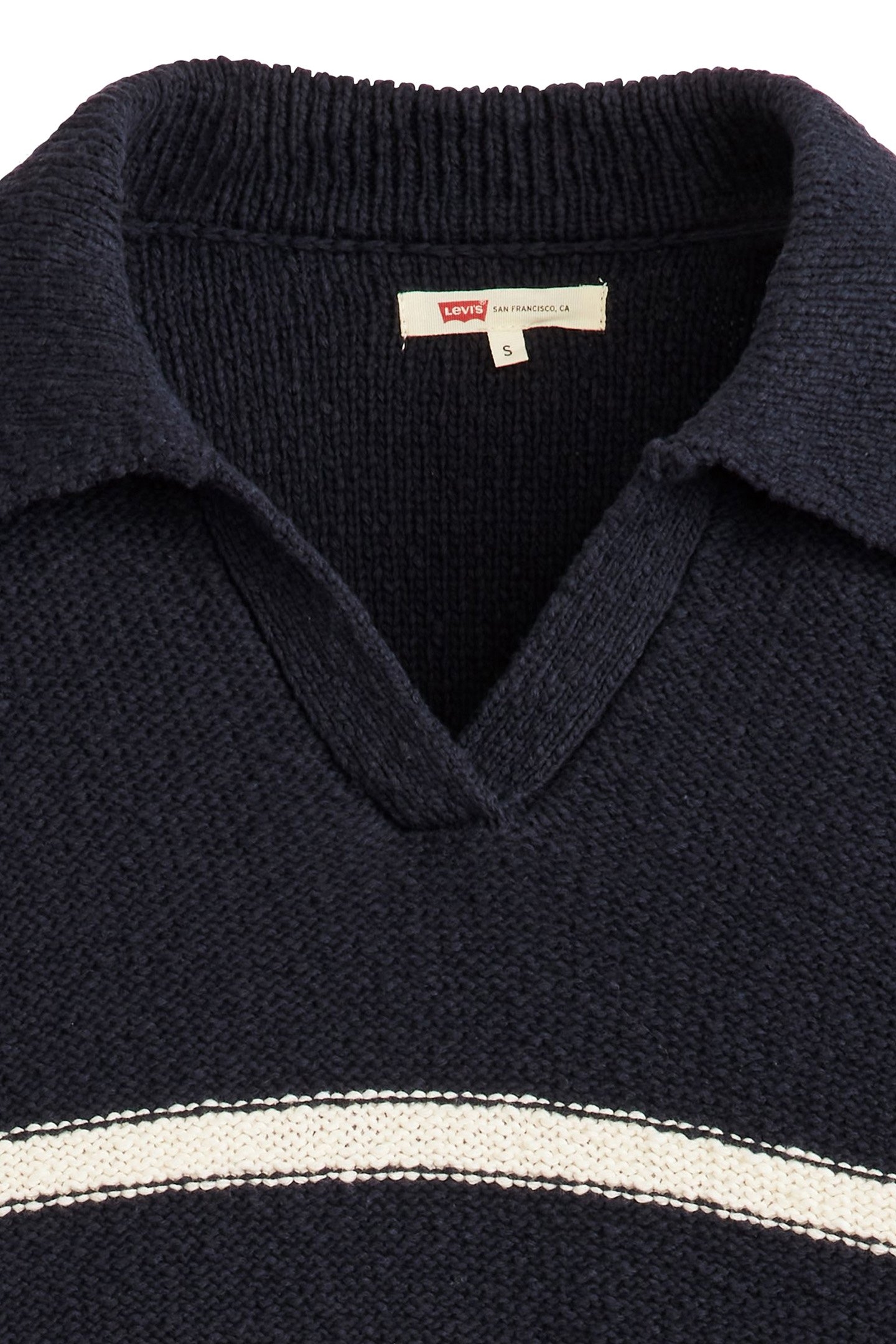 SATELLITE POLO SWEATER MARINE STRIPE 6