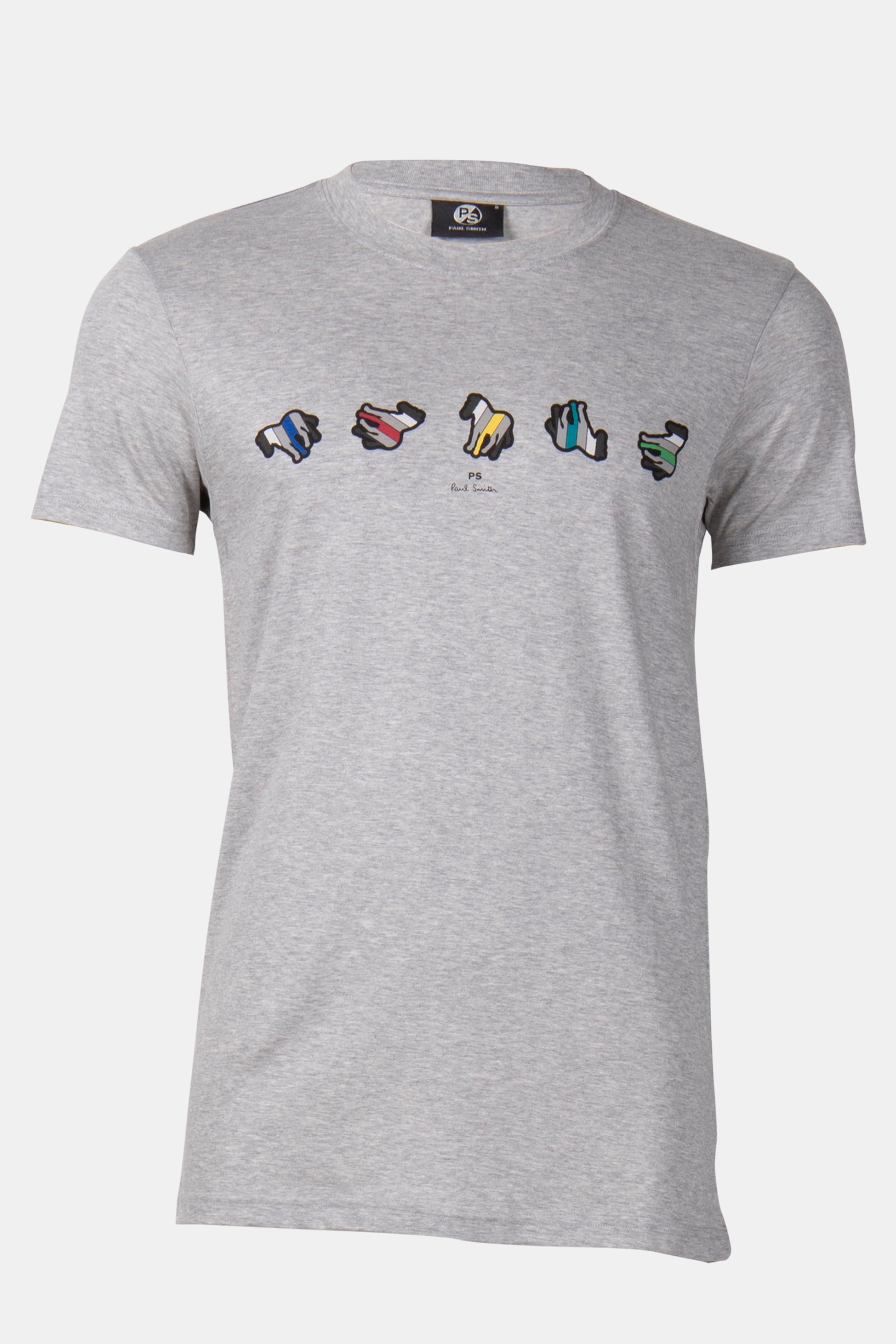 REG FIT TSHIRT ZEBRA REPEAT GREY MELANGE 3