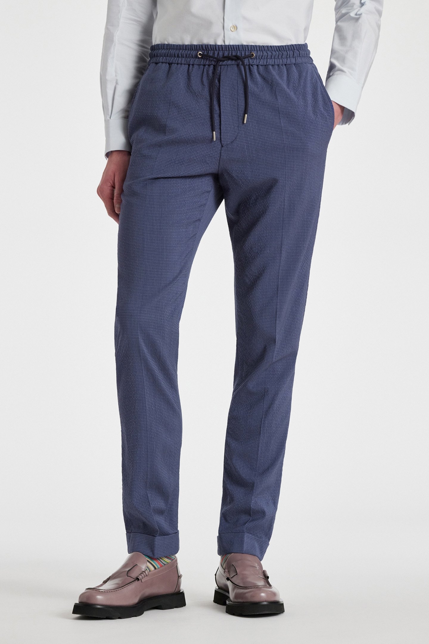 MENS DRAWCORD TROUSER INDIGO 1