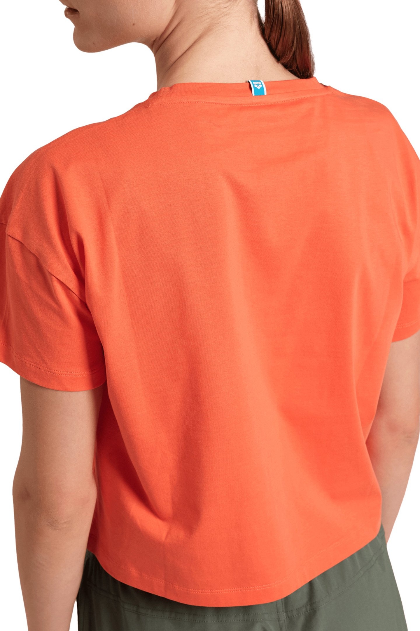 WOMEN'S ARENA CROP TEE PRINTED CALYPSO CORAL 5