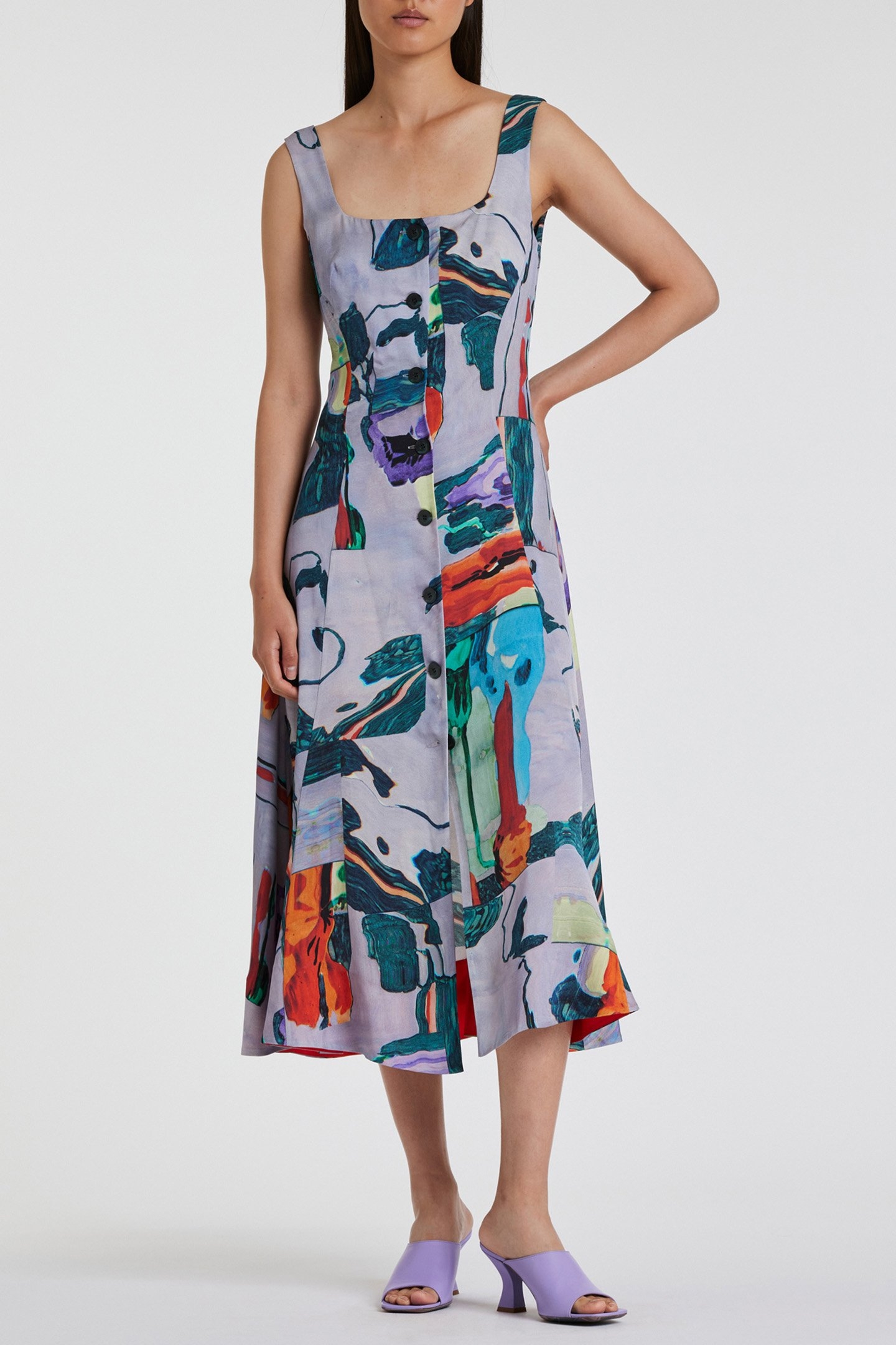 WOMENS DRESS MAUVE 1