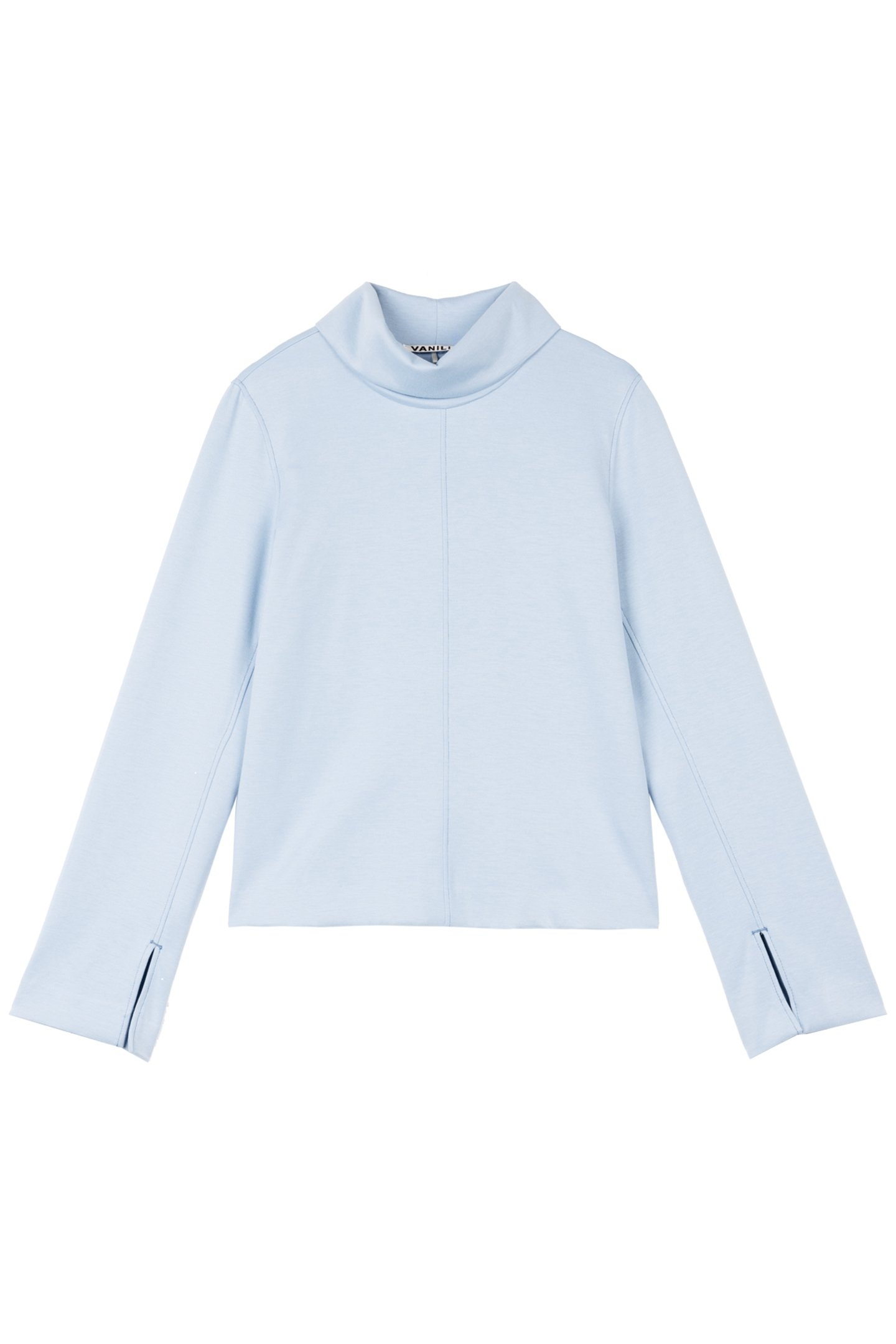 SOFT ROLNECK SWEAT LIGHT SEA BLUE 4