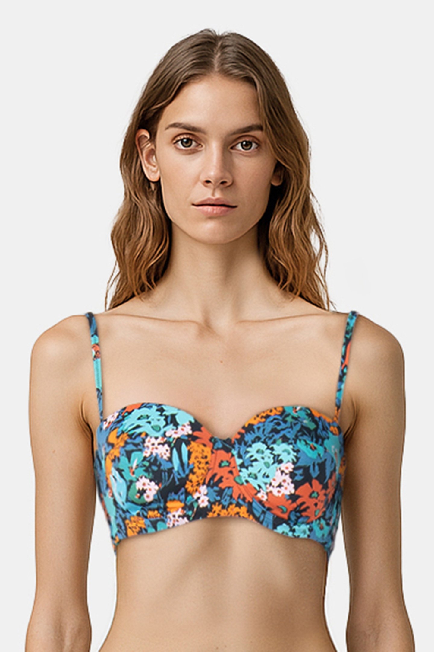 WOMEN TOP BANDEAU TURQUOISE 1